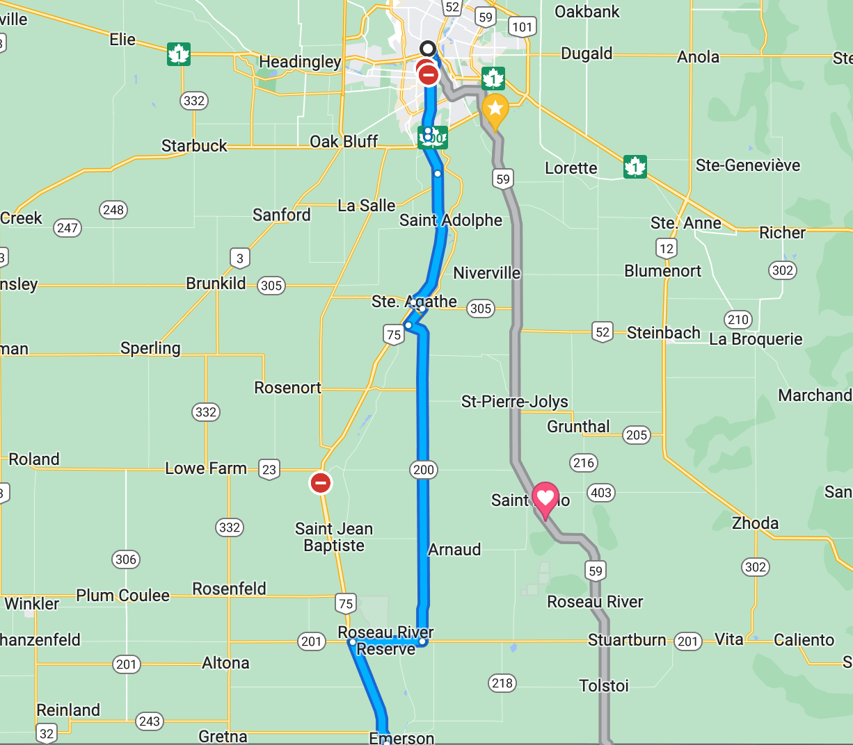 Has anyone taken this route to go south in the last few days? Is it