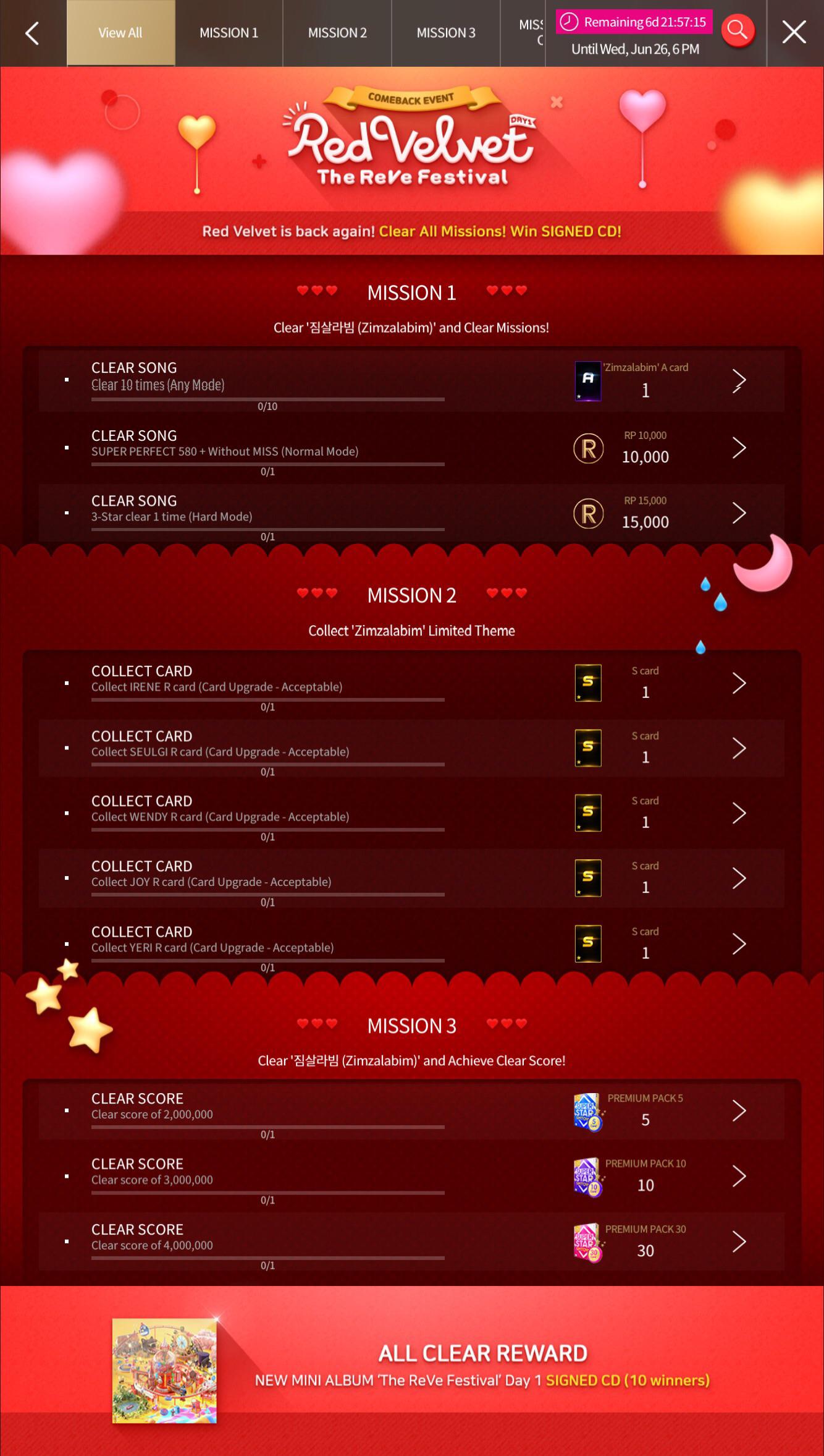 Red Velvet The ReVe Festival Comeback Event (6.19 6.26 6PM KST) r