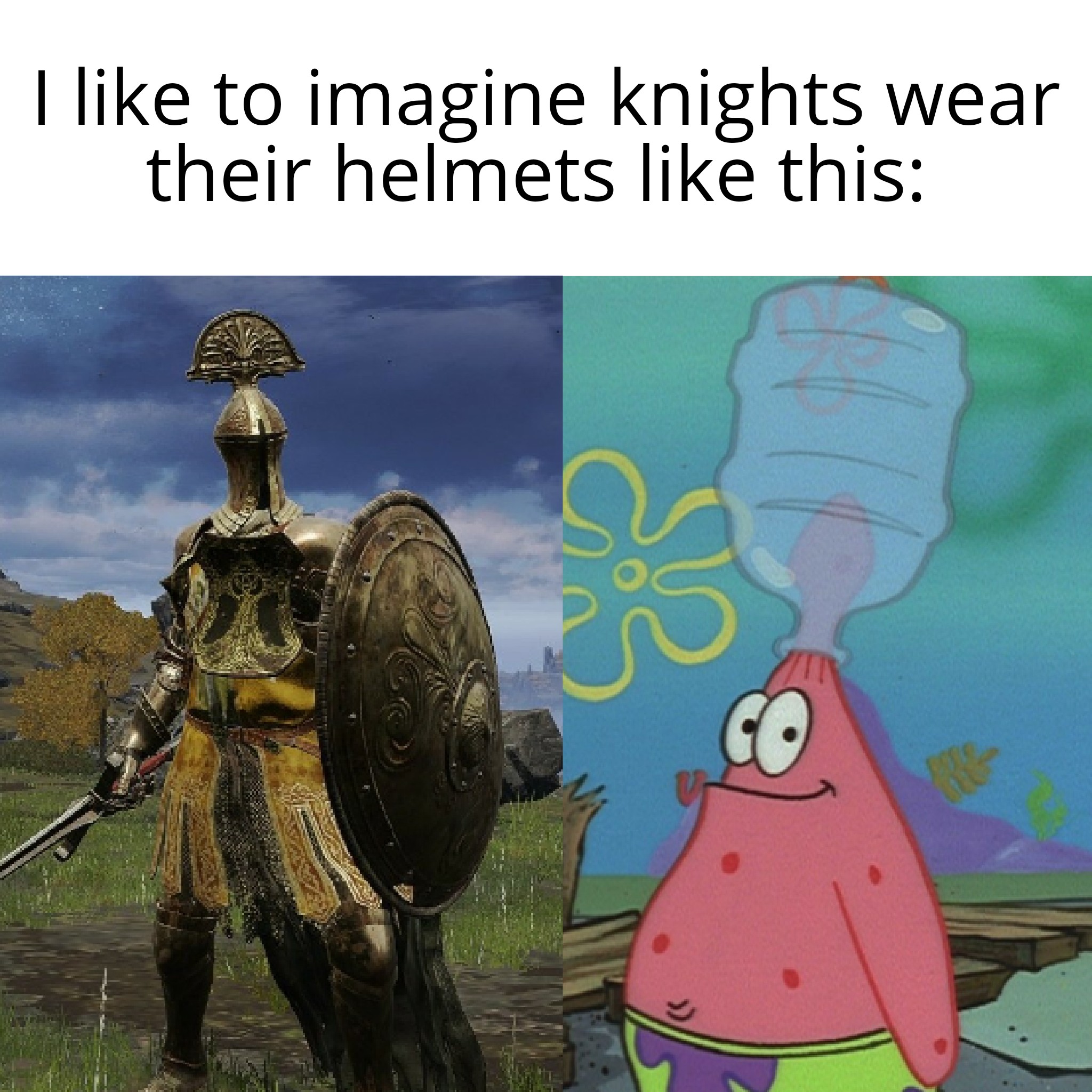 Those helmets look cool yet uncanny r/Eldenring