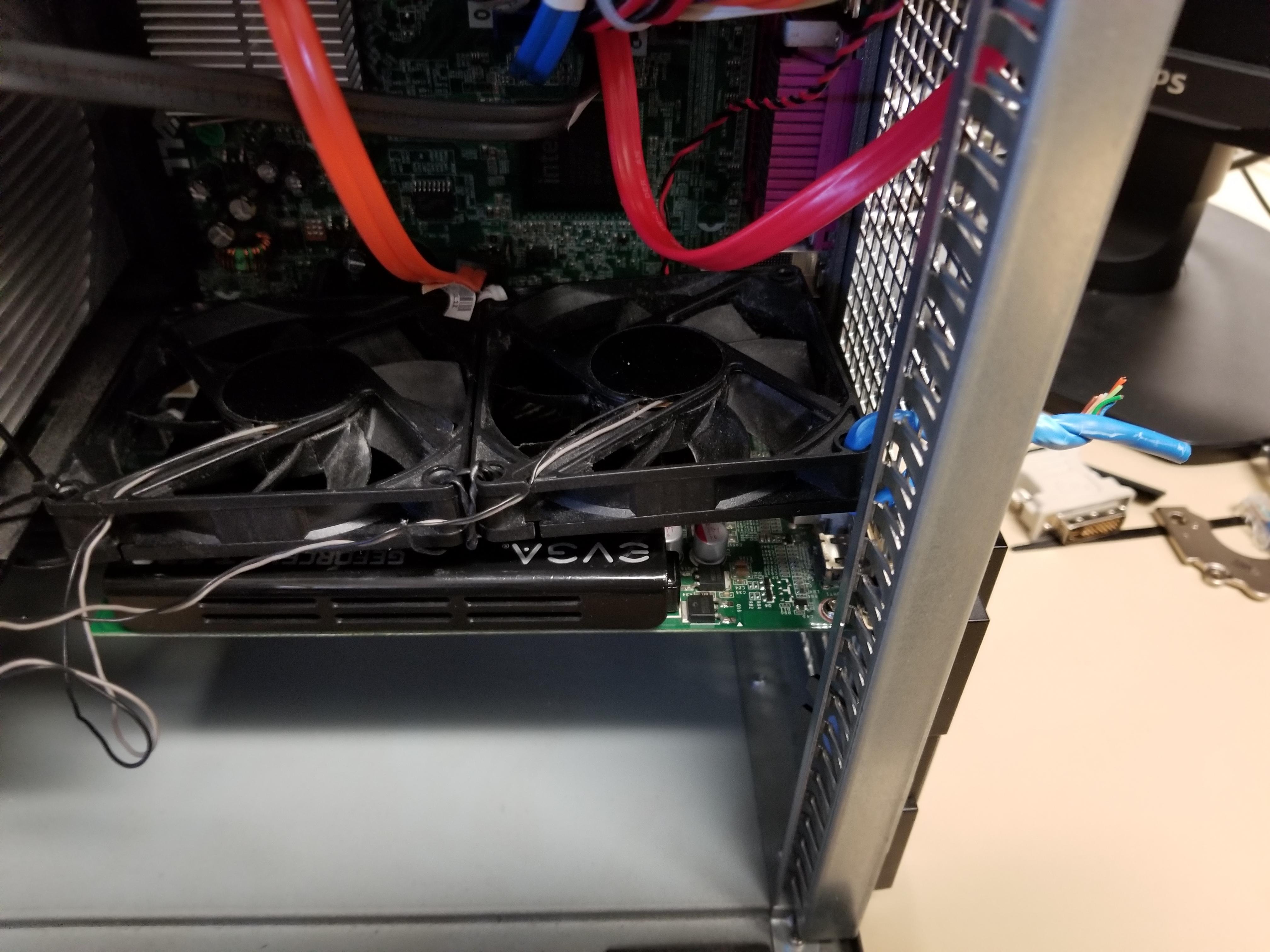 A friend used an cable as a twist tie to add cooling to his older graphics card (yes we