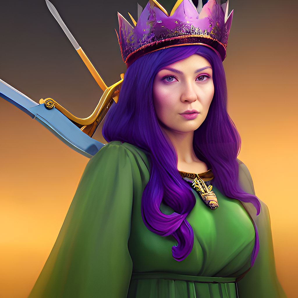Archer Queen Art I made using Stable Diffusion r/ClashOfClans