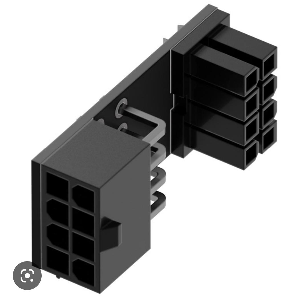 6pin pcie to 8pin adapter - 90° : r/PcBuild