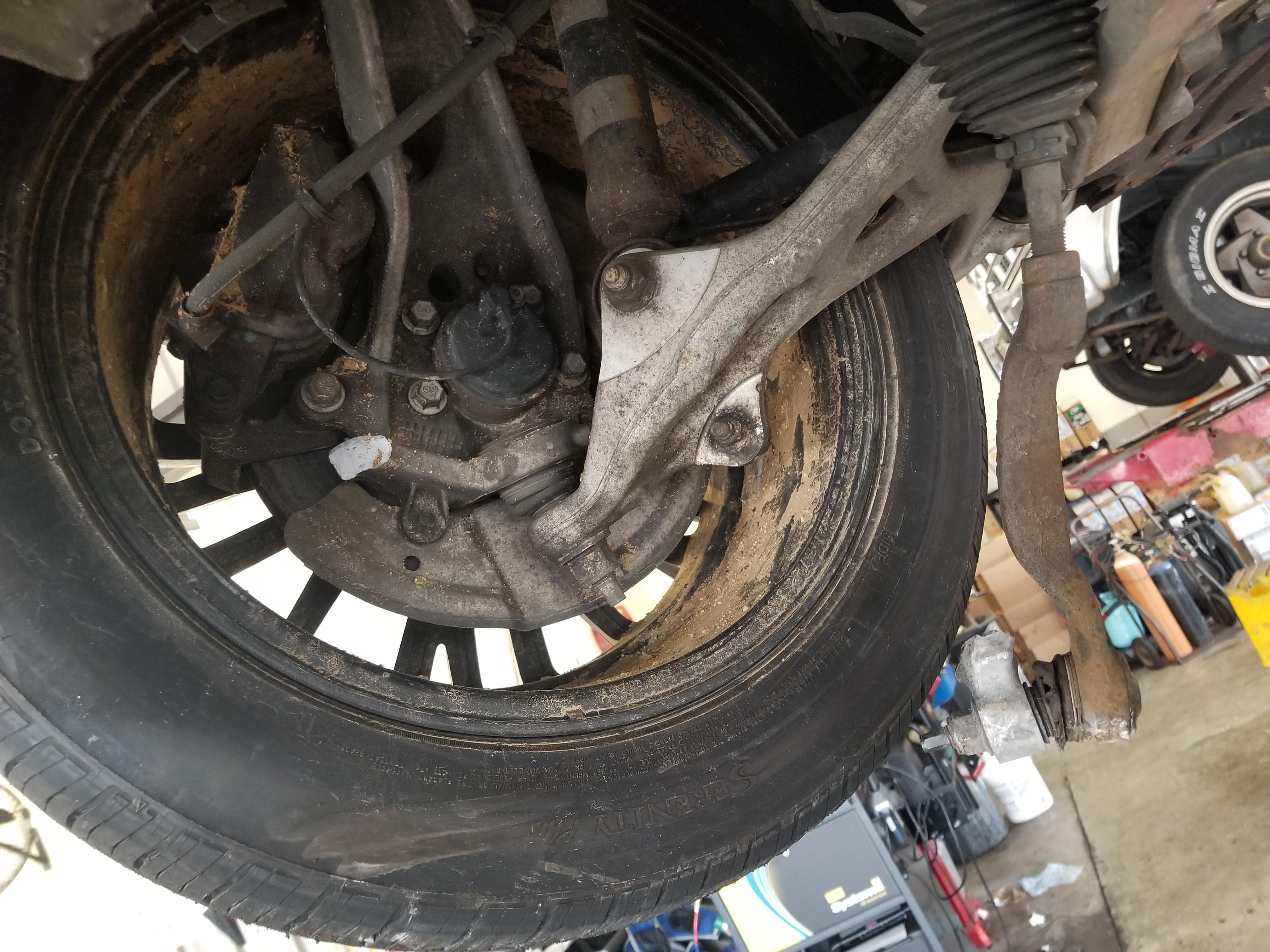 CS did not hit anything steering knuckle just broke..... r