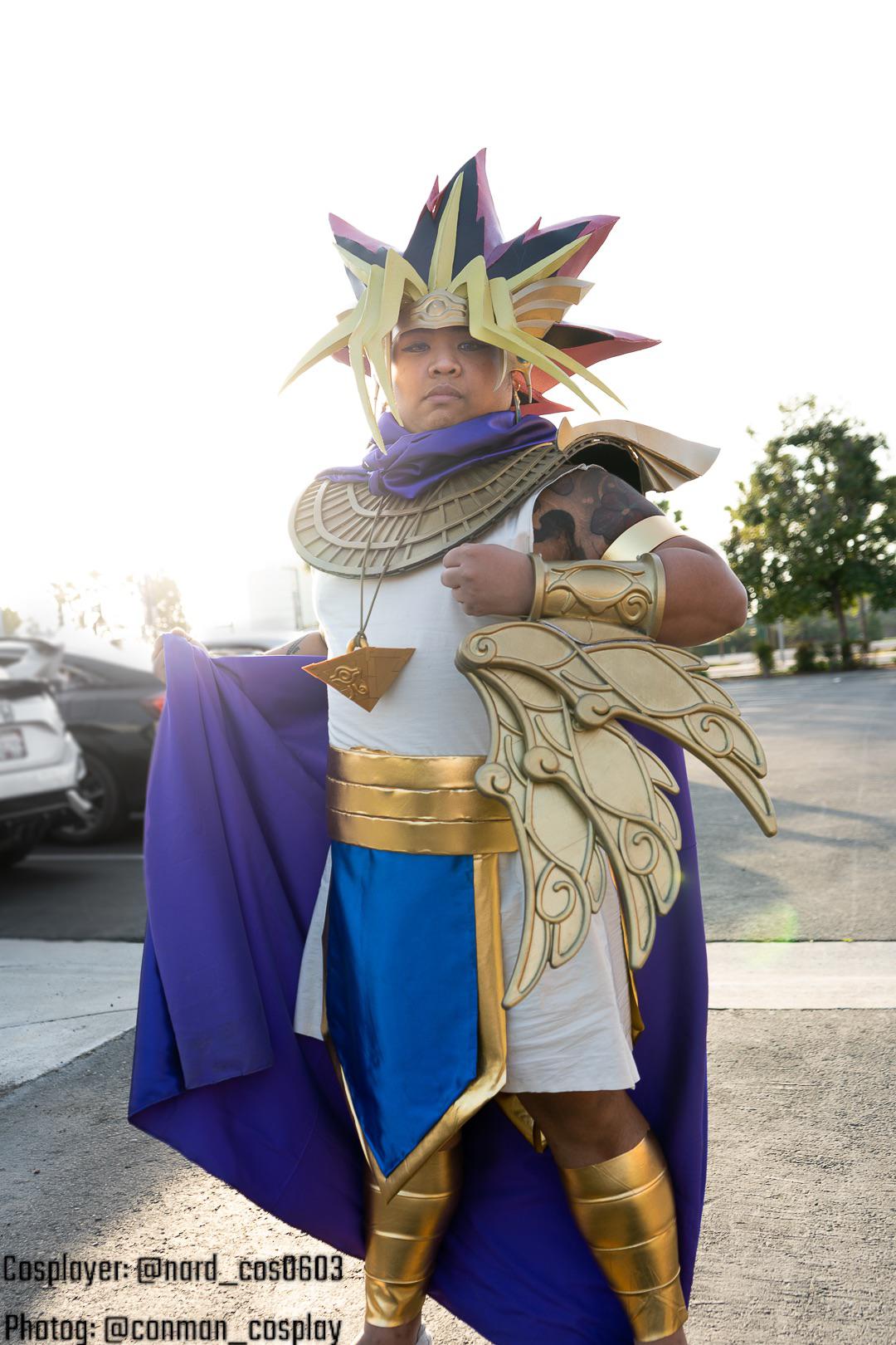 My Pharaoh Atem Cosplay (1st handmade cosplay) : r/yugioh