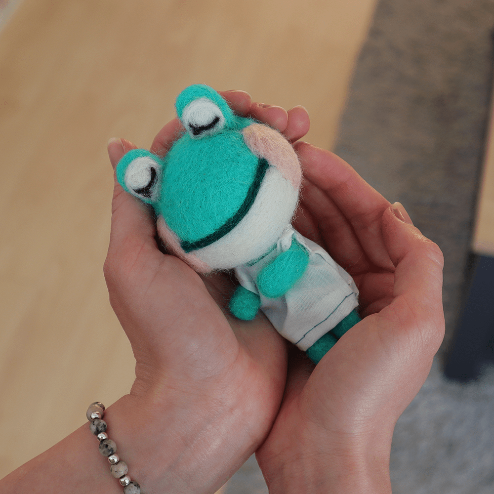 I made Lily from Animal Crossing with needle felt as a birthday present