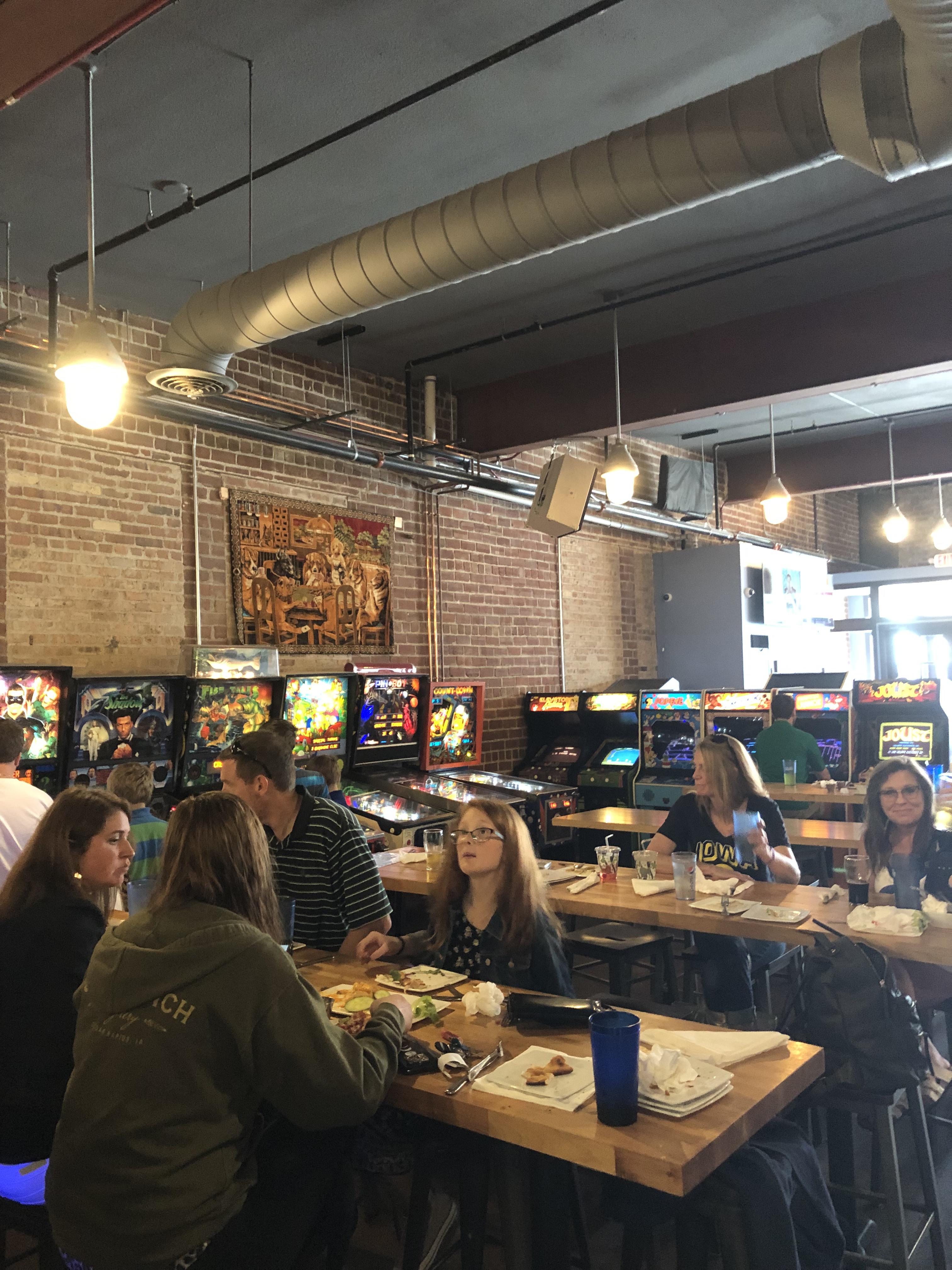 This pizza place has a bunch of old arcade games r/retrogaming