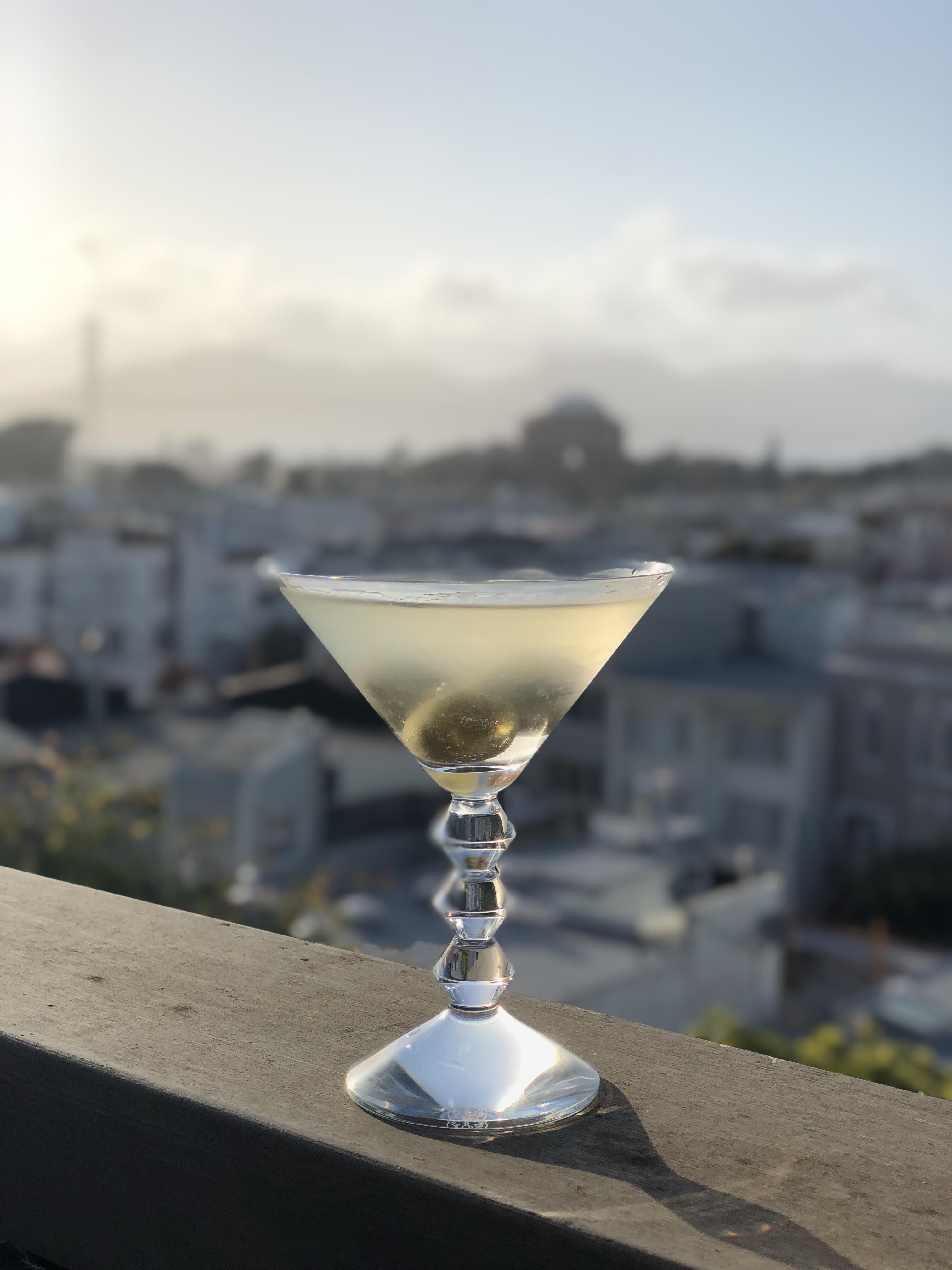 Cold vodka and olive juice with a view r/cocktails