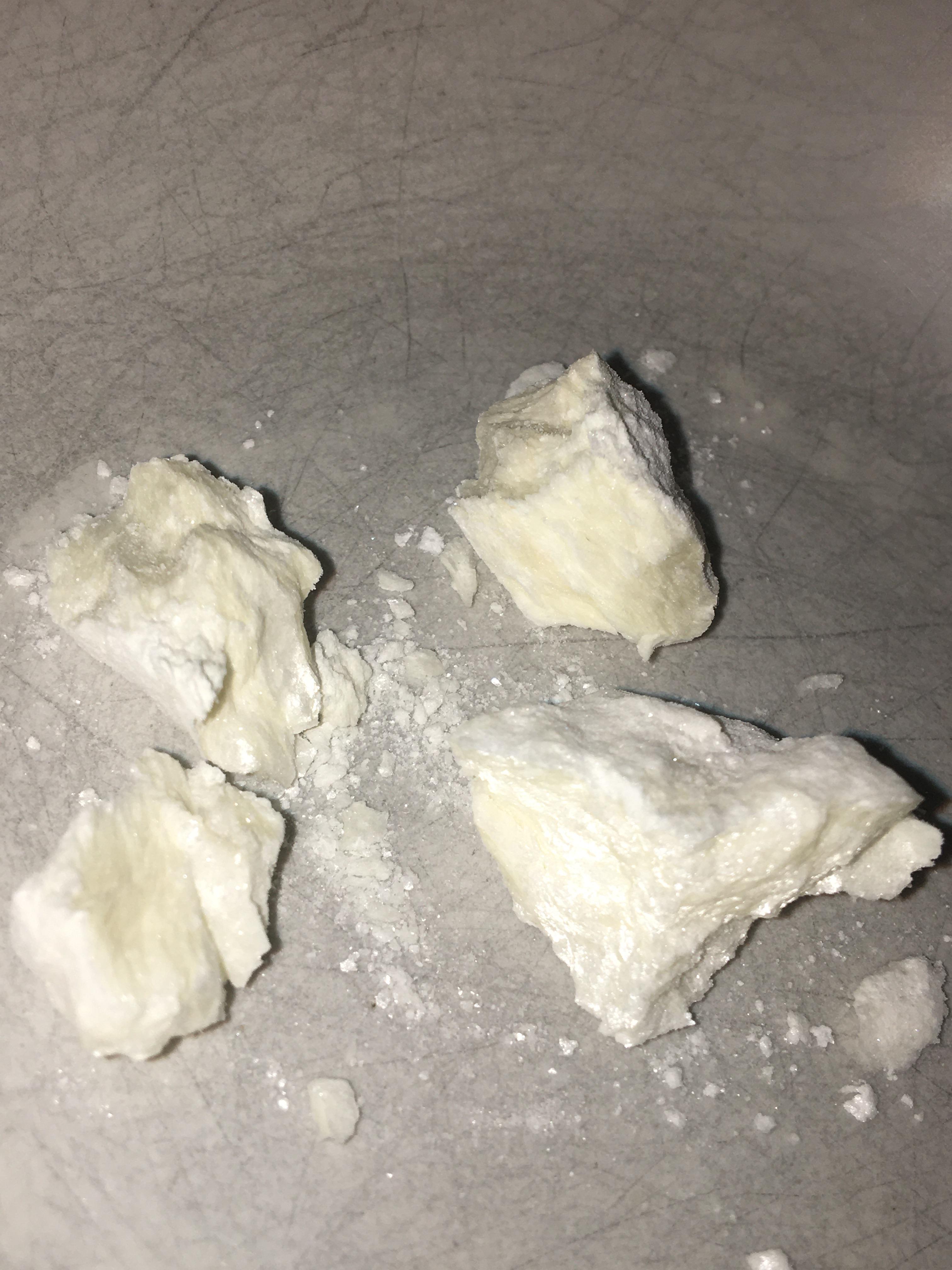 I got this Rly good Coke, it was all pearly looking/off white on the