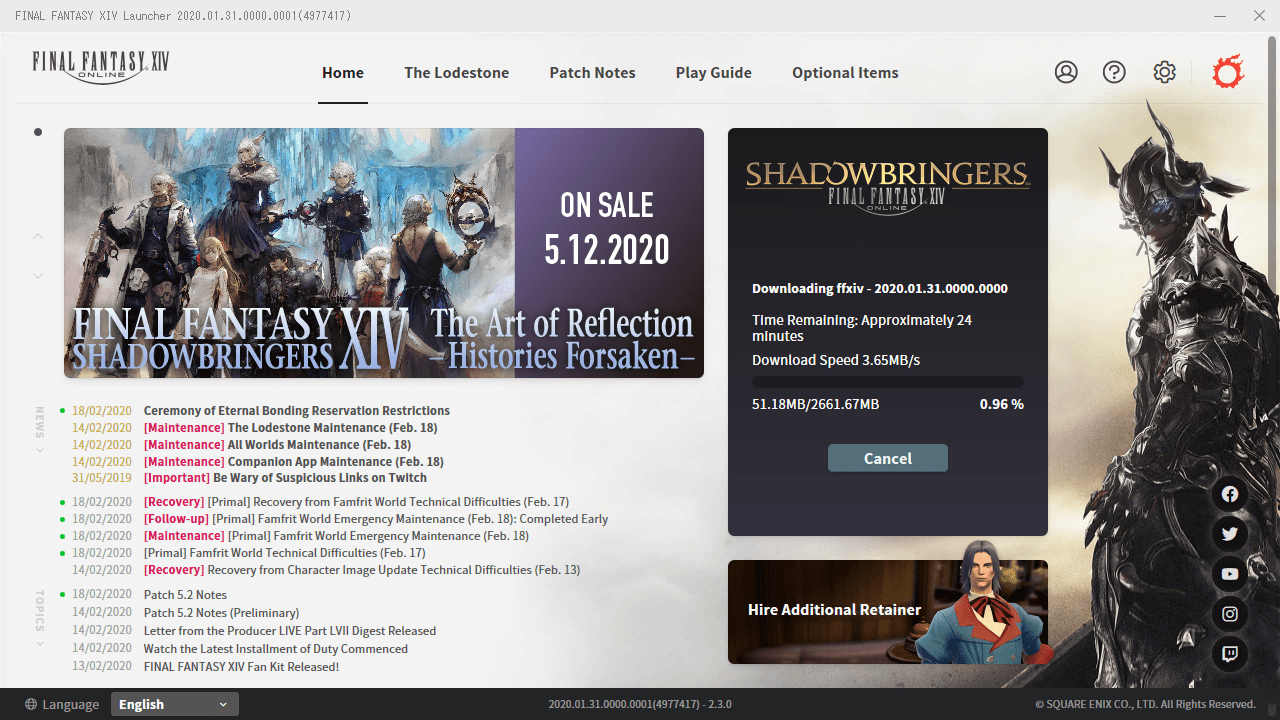 "Hire Additional Retainer" Option has been added under login window on