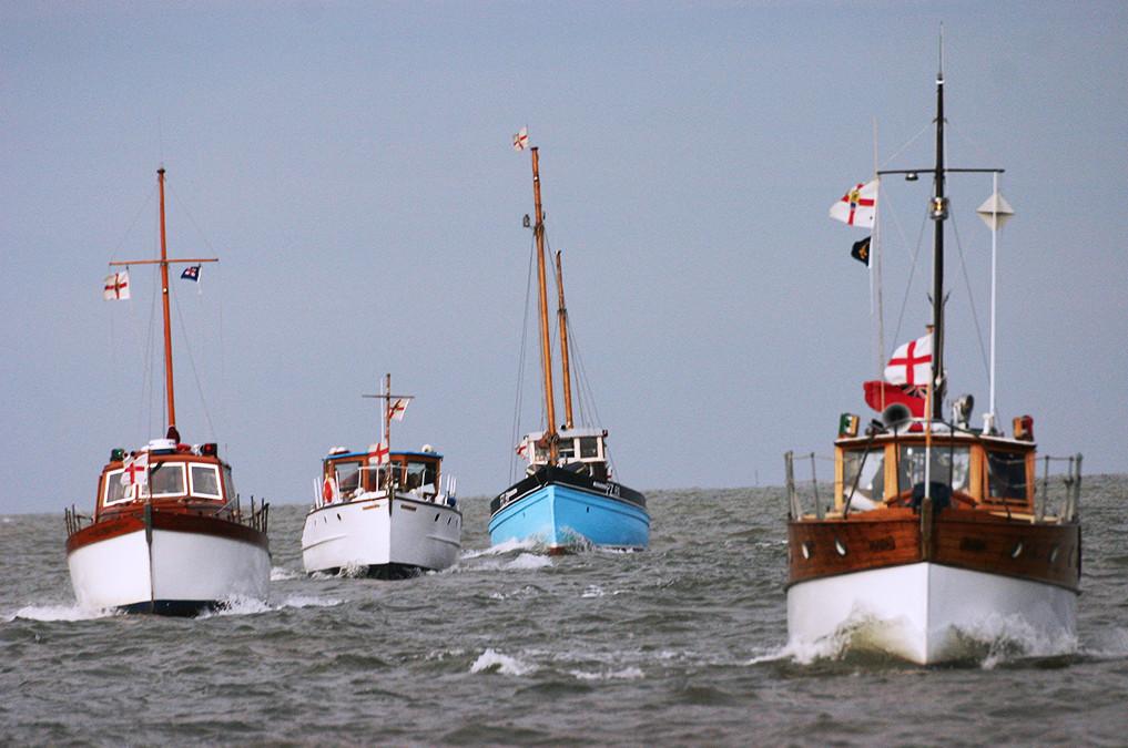 20 of the little civilian boats used for filming in Dunkirk (2017) took