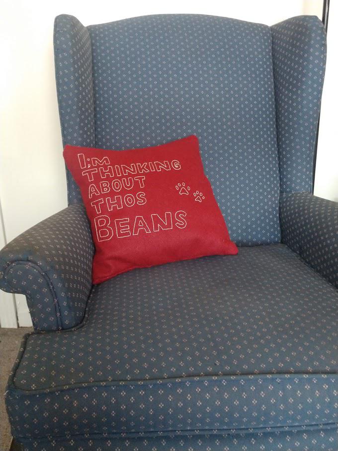 Had a torn mattress topper, mattress protector, and some spare fabric