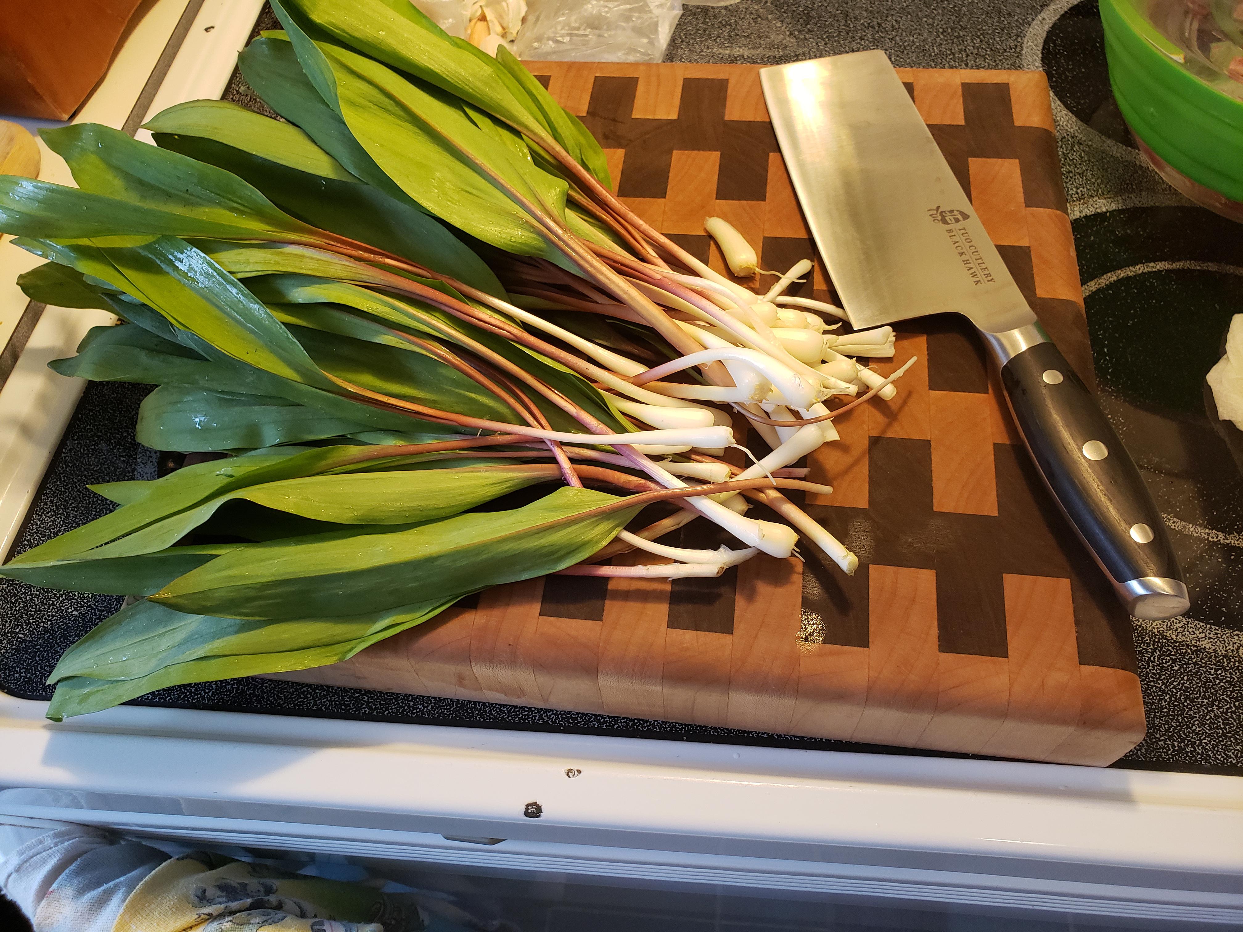 Got my first taste of ramps, they were delicious in a stir fry r/foraging
