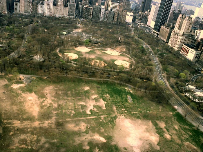 This was what central park looked like in 1980 (700x500) HistoryPorn
