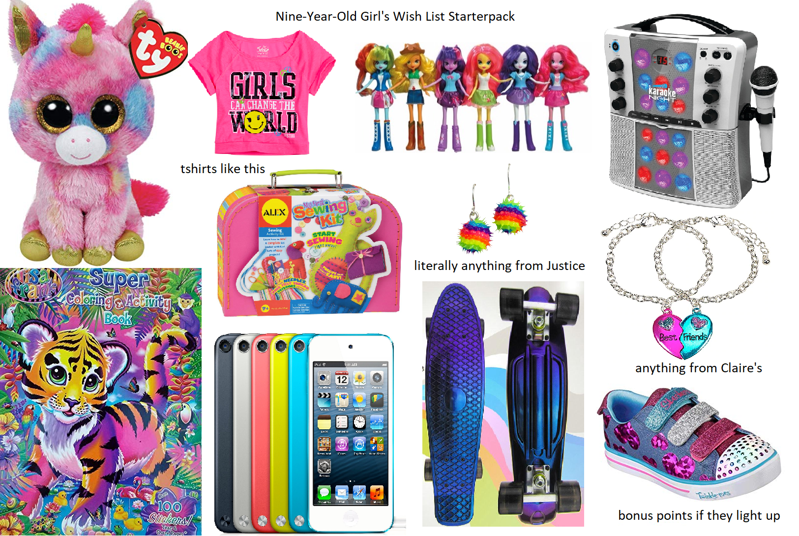 NineYearOld Girl's Wishlist Starterpack r/starterpacks