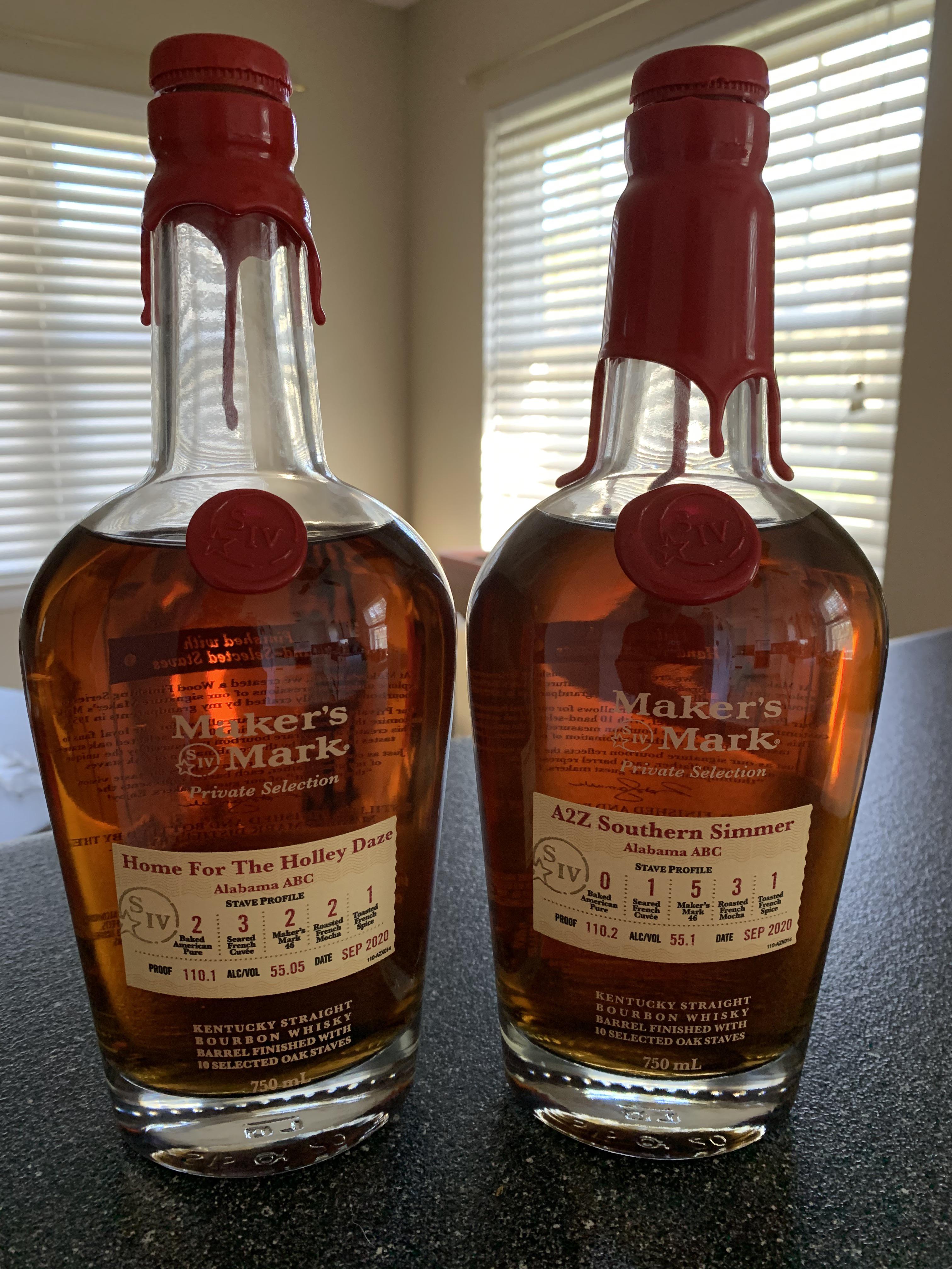 Maker’s Mark Private Selection Alabama ABC store picks r/bourbon