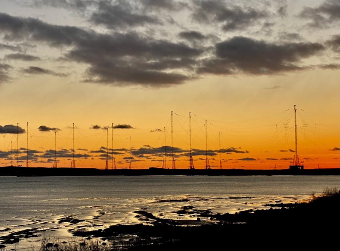 United States Navy's VLF Transmitter Cutler, a low frequency shore