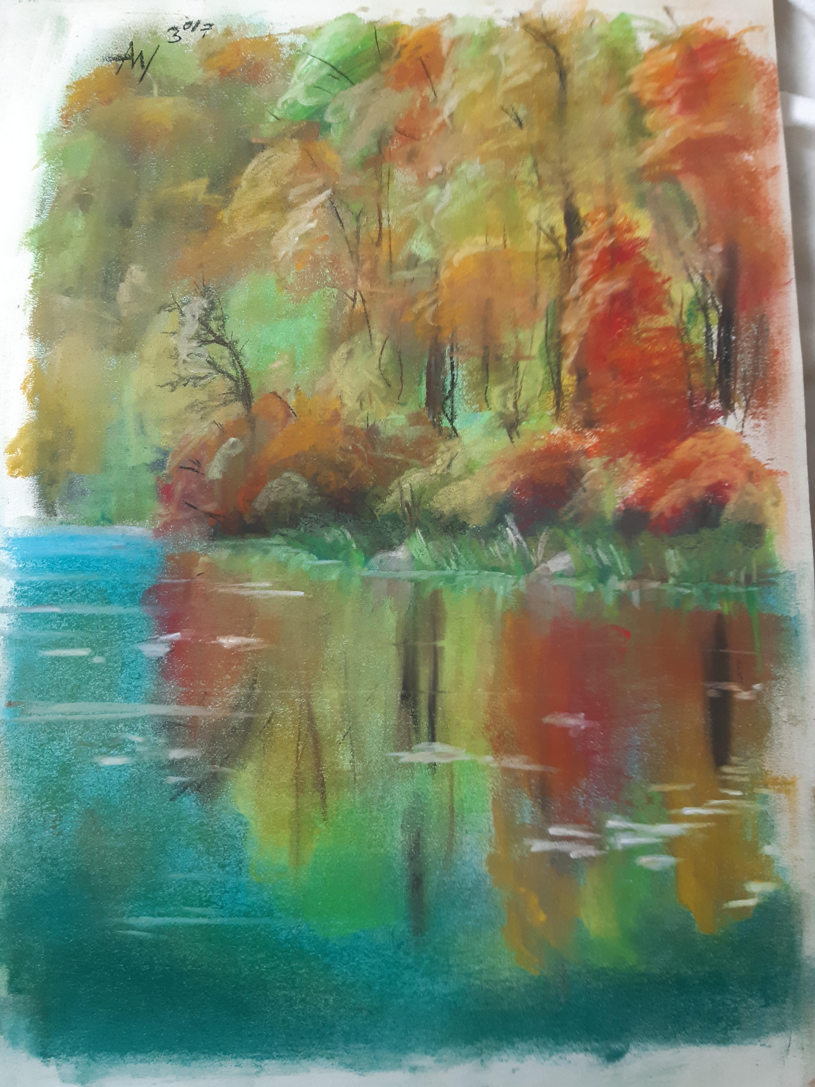 "Autumn", me, dry pastel, 2019 Art