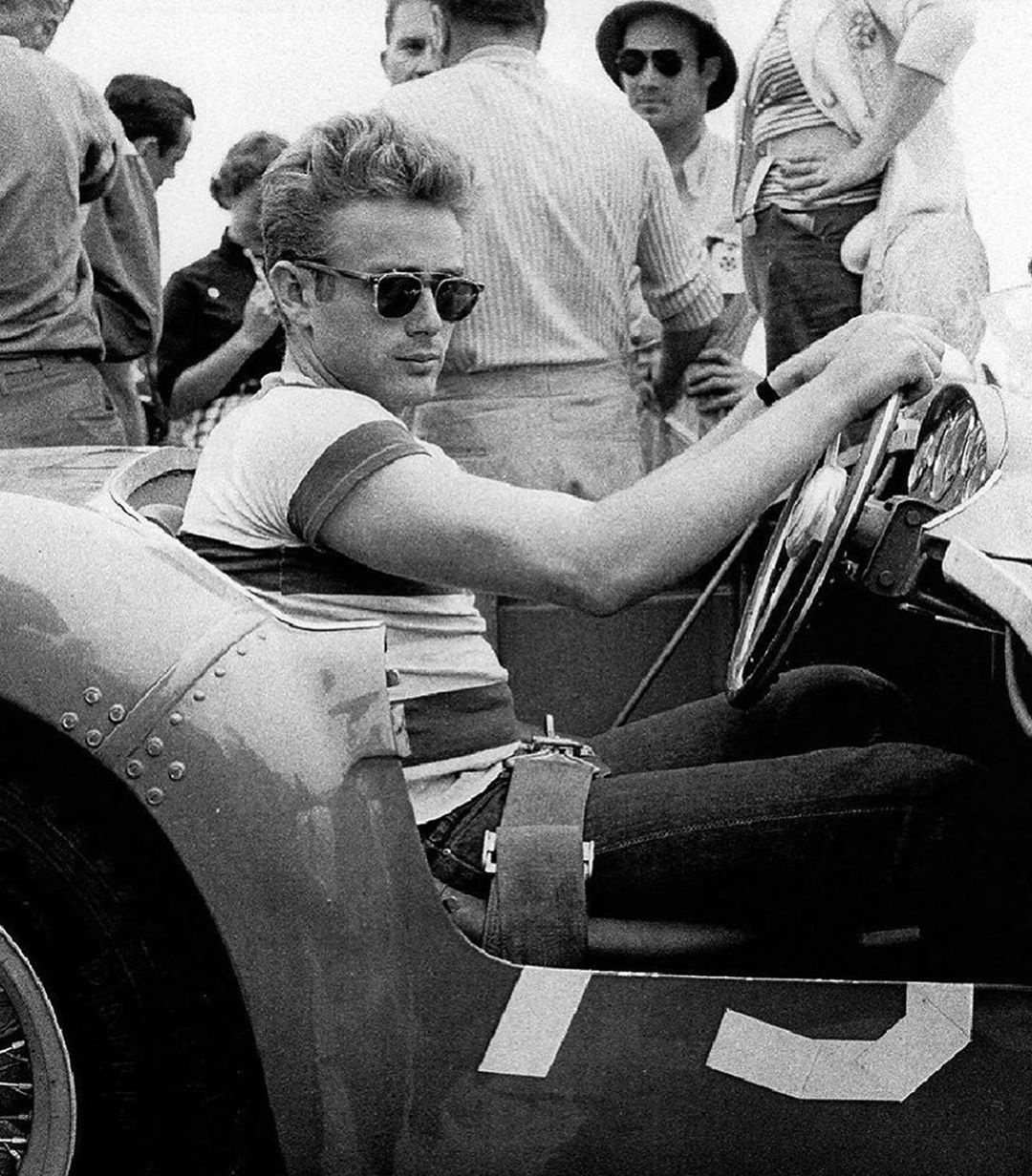 James Dean inside a 1954 Ferrari OldSchoolCool