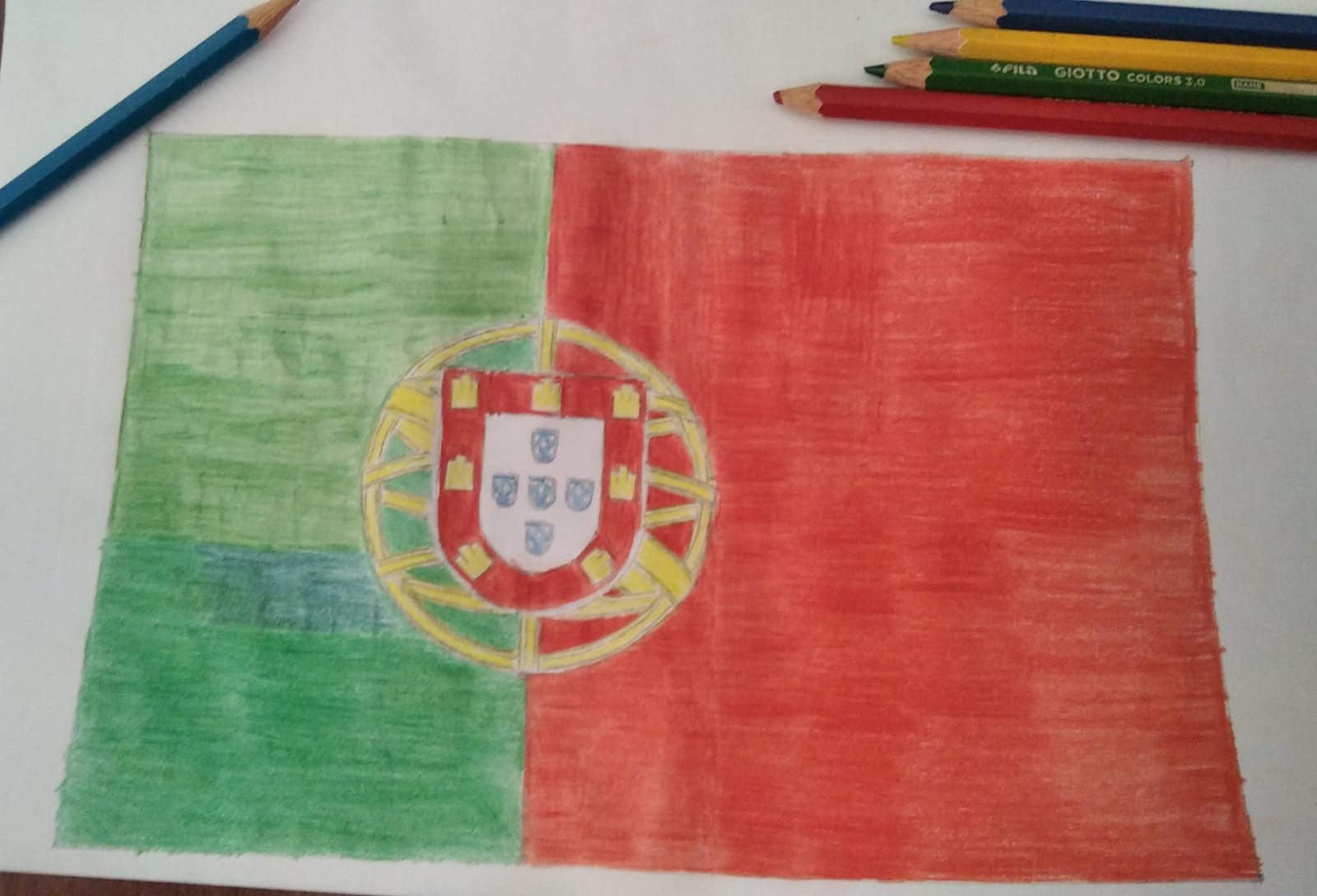 I drew the Portuguese flag : r/JackSucksAtGeography