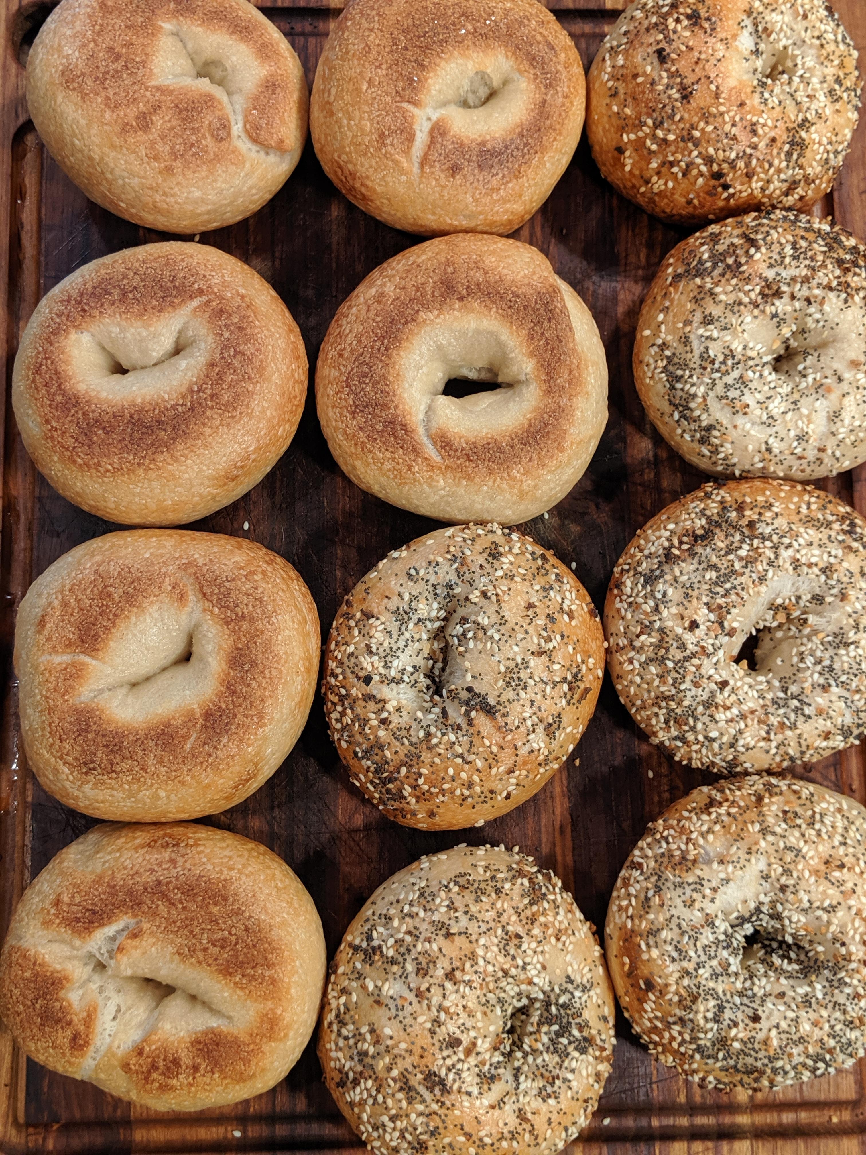 Bagels fresh from the oven r/Breadit