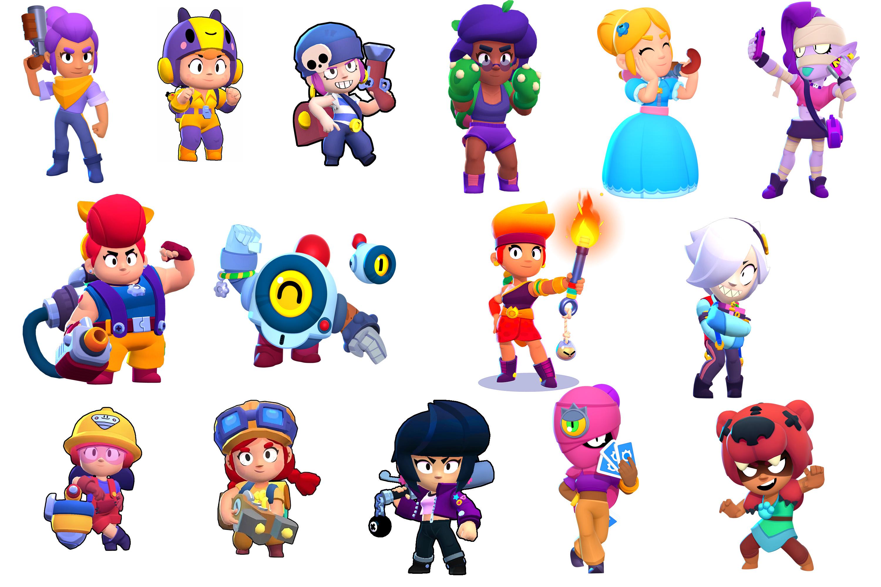 Brawl Stars' female characters have some amazing and varied designs