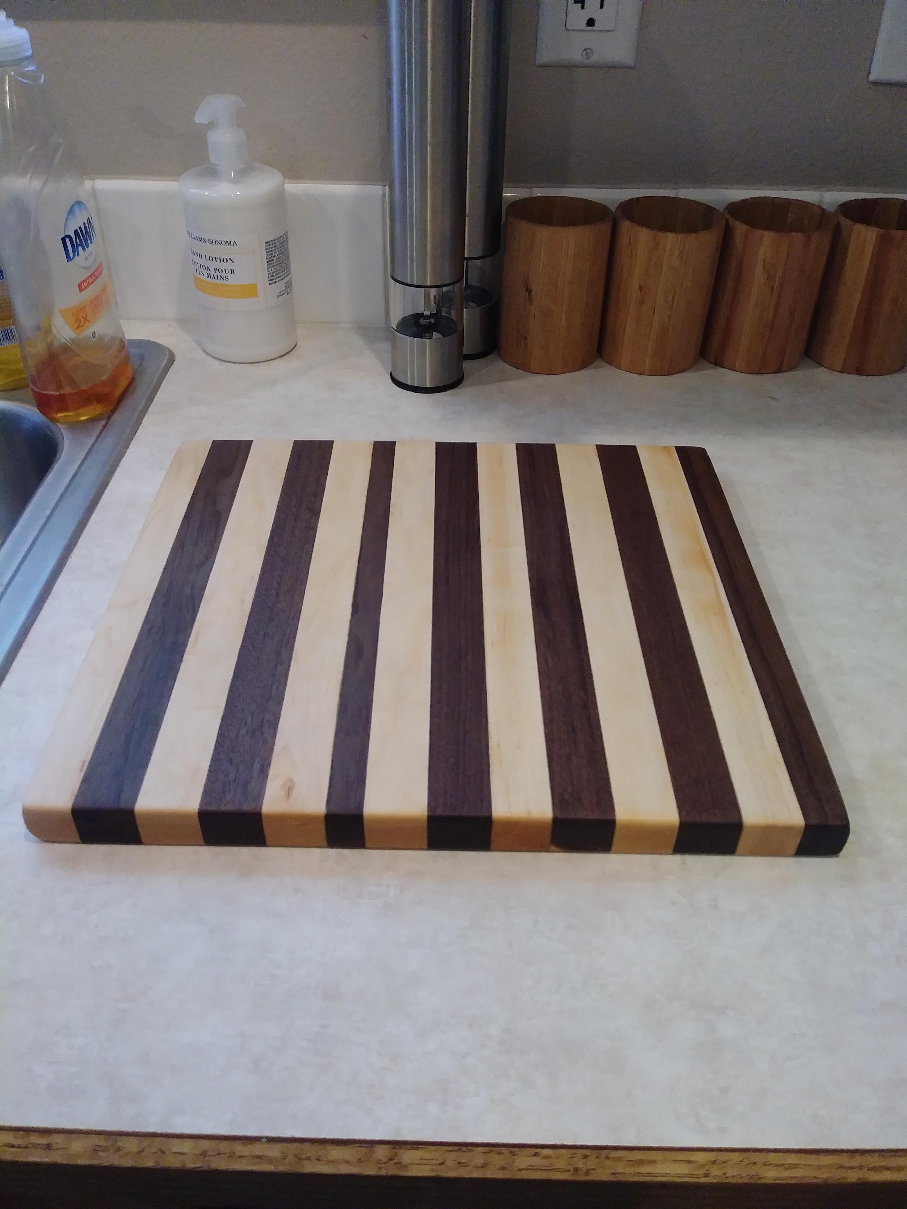 First cutting board. Tougher to make than i thought it would be r