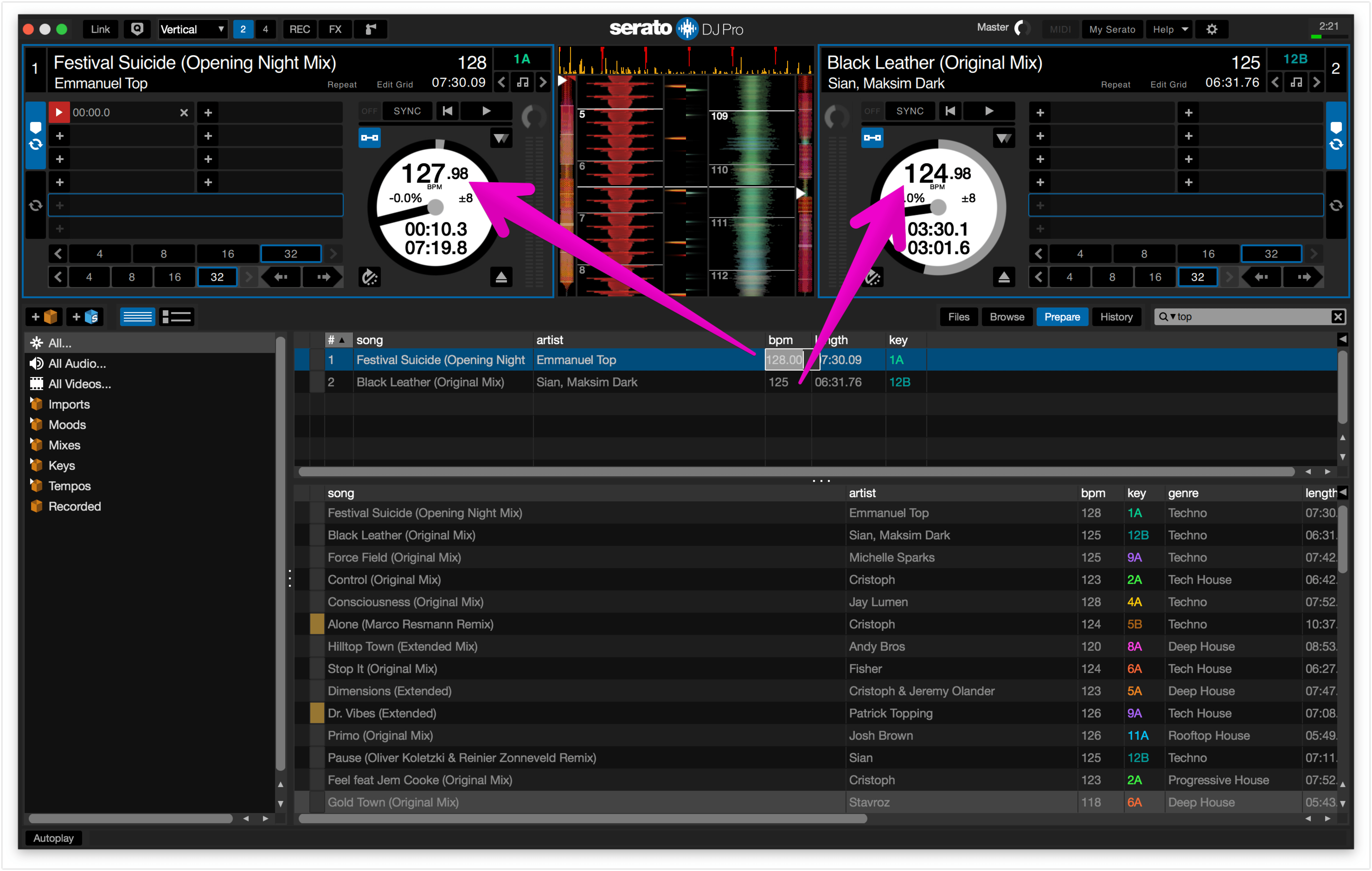 Serato/DJ808 BPM Precision why does Serato display the pitch as 0.02