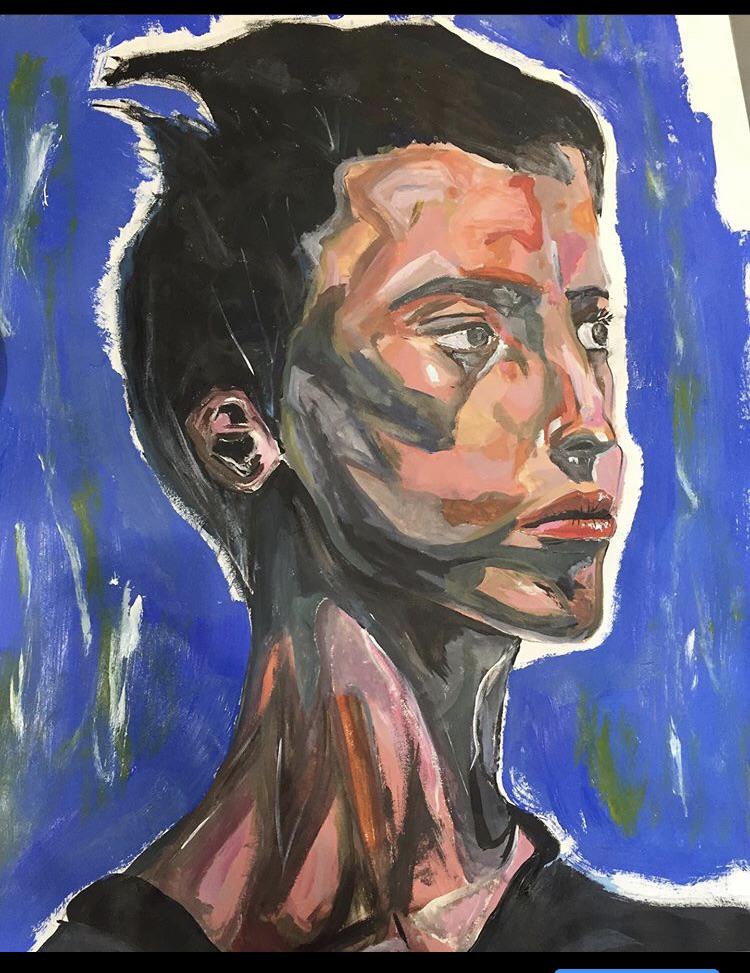 [for hire] i do physical paintings on canvas and paper with paint or