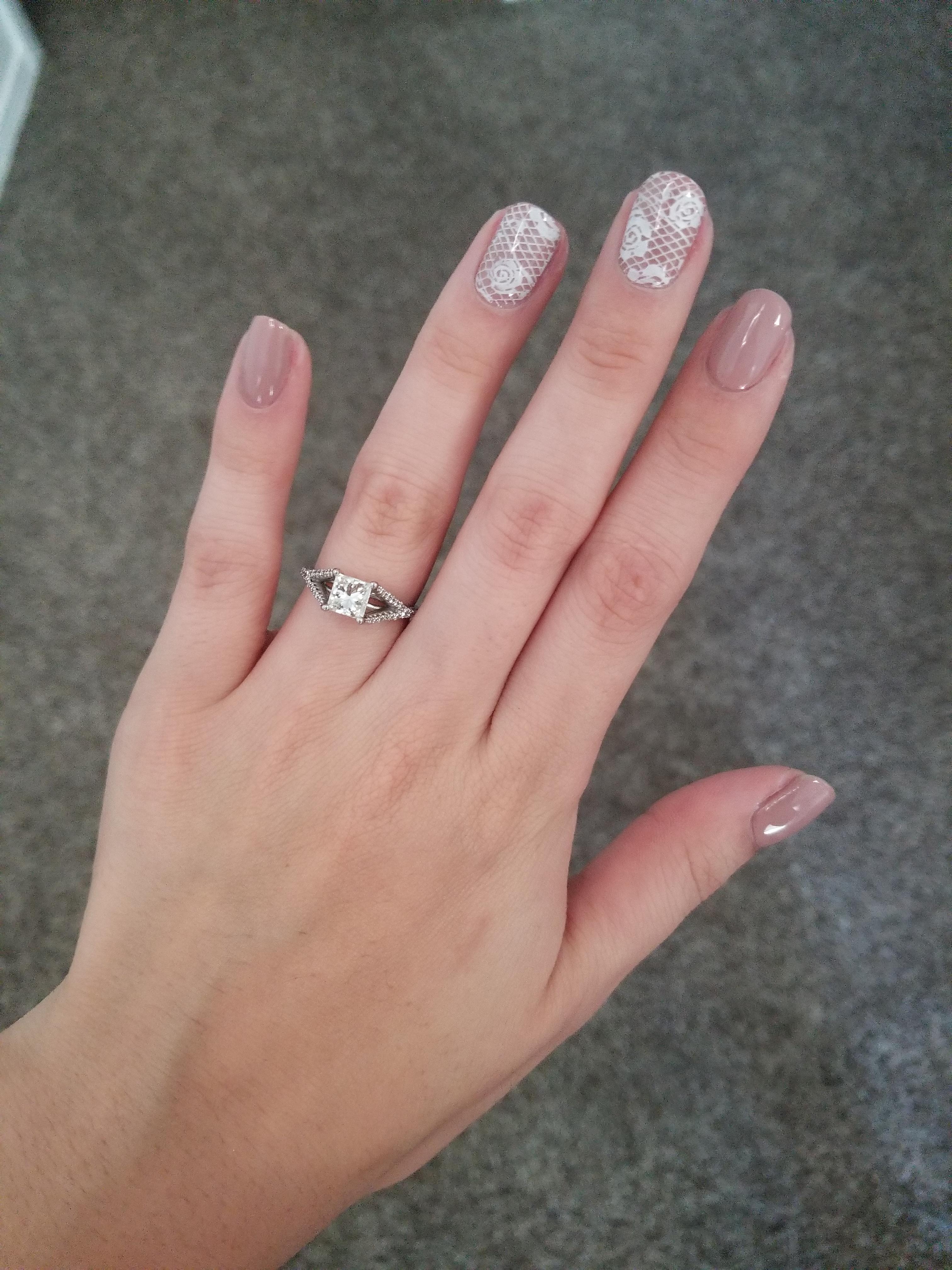 I did my own nails for our engagement pictures! r/weddingplanning