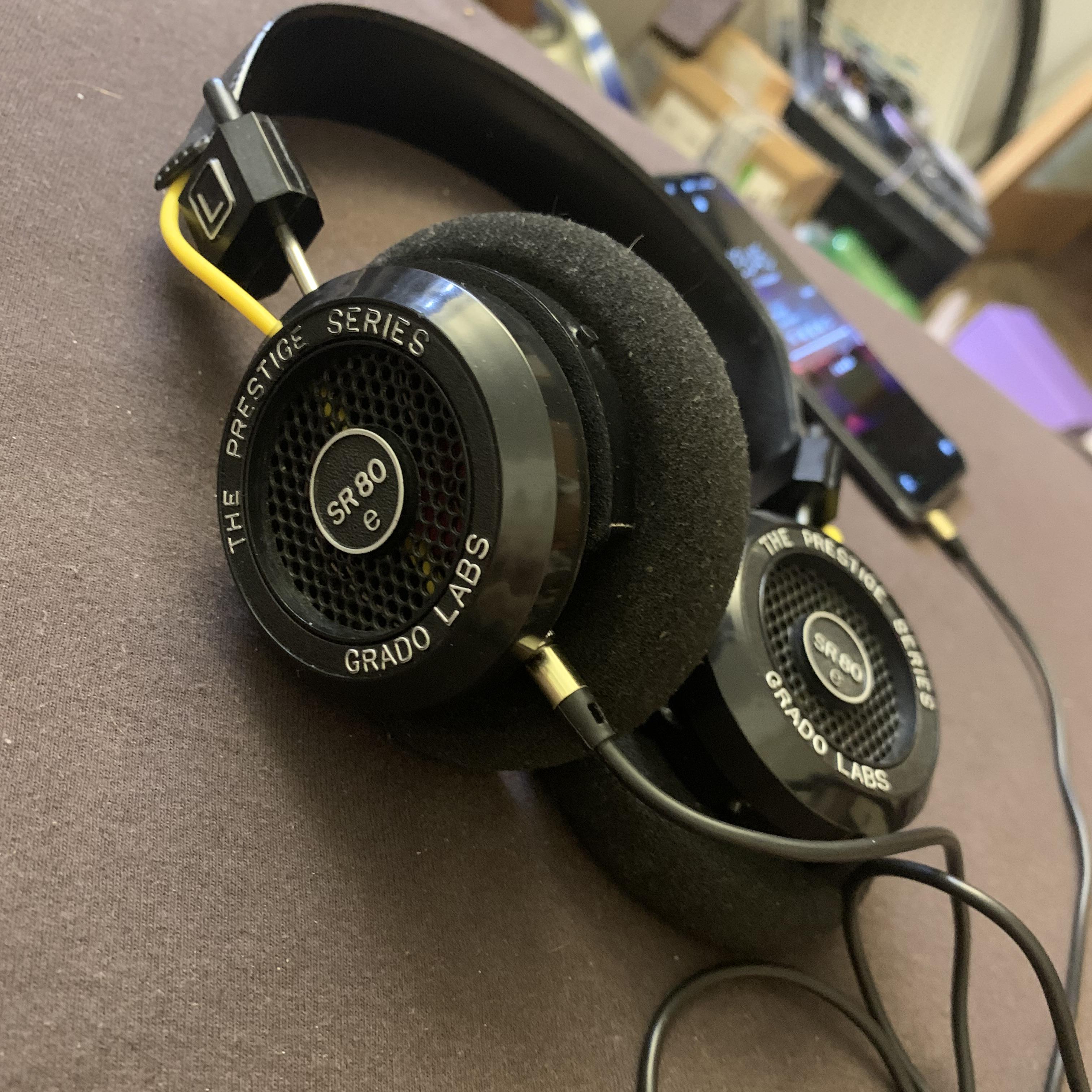 Grado SR80E detachable single side cable mod r/headphones