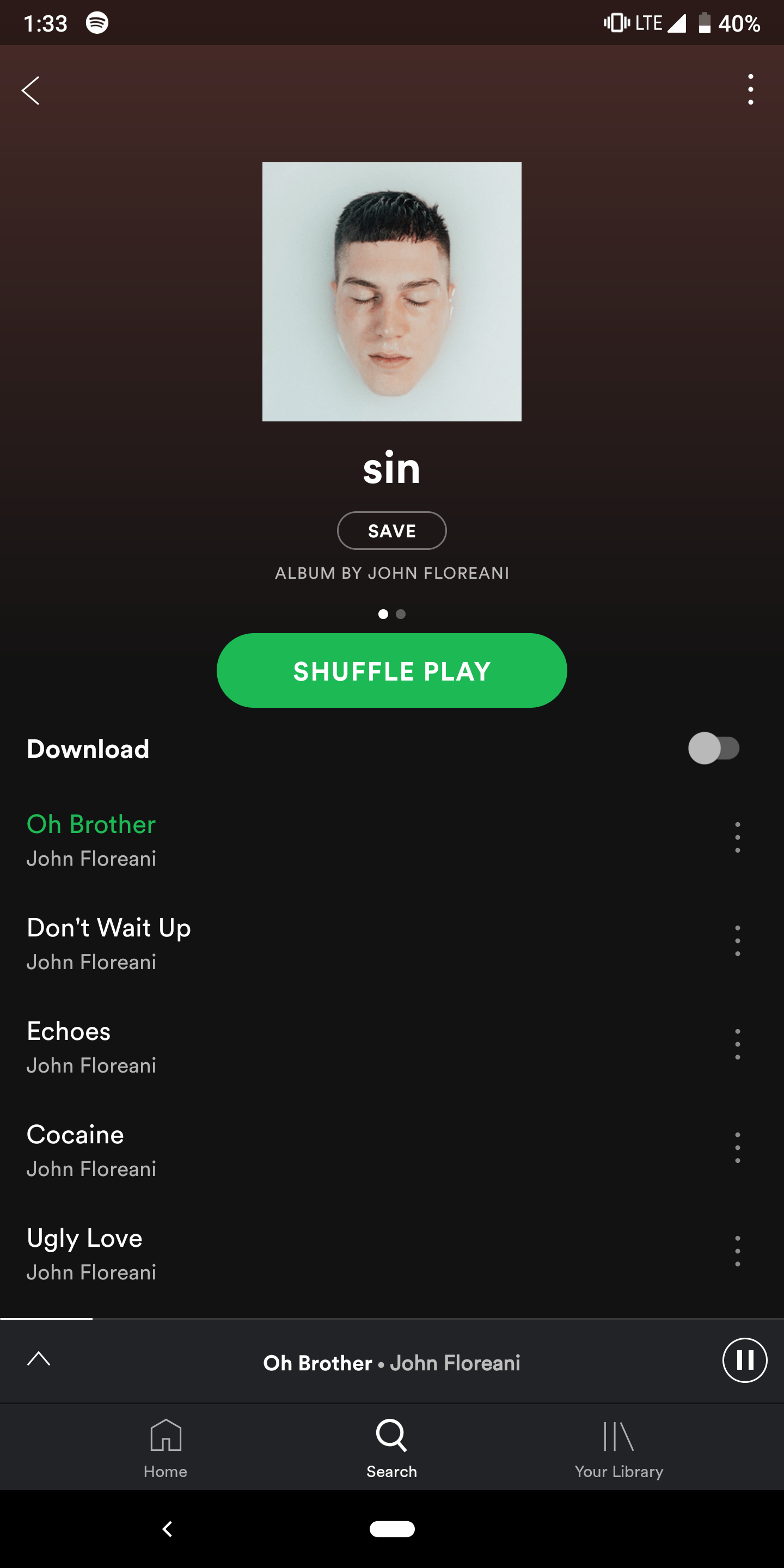 John Floreani (formally Little Brother on Spotify) has just dropped a