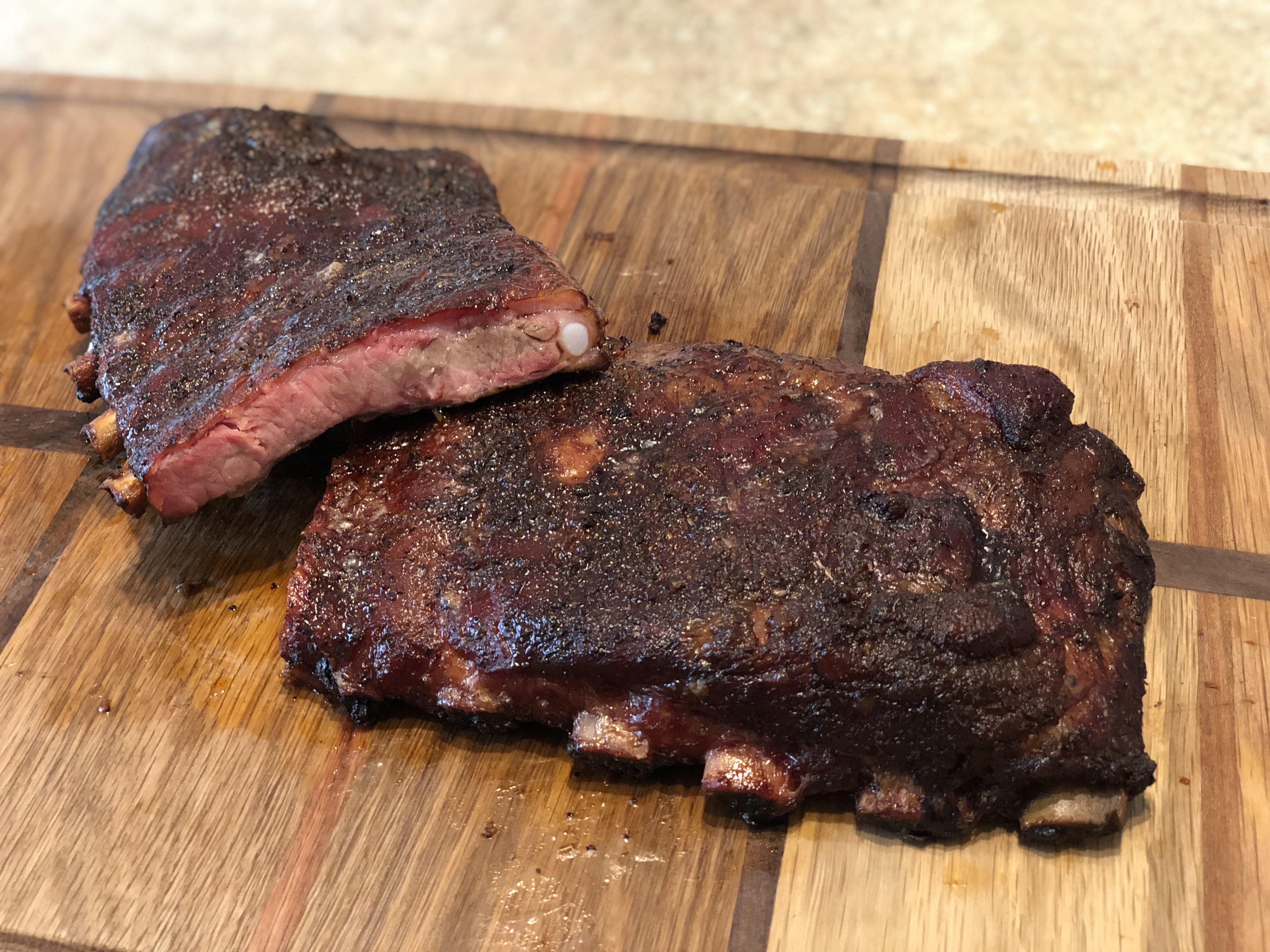 Costco currently has their prerubbed ribs on sale so we decided to