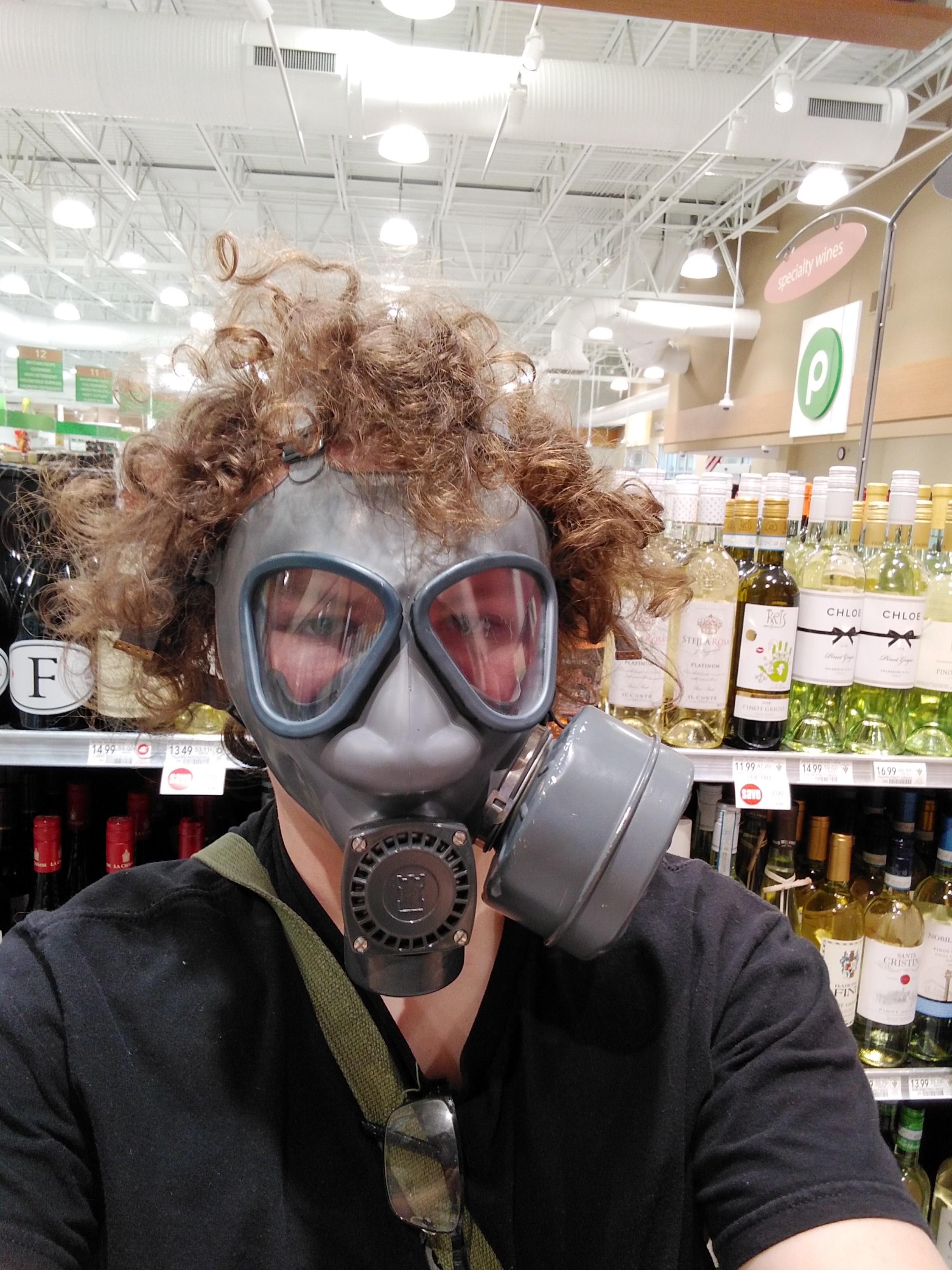 Since Coronavirus is around, i got to wear one of my gas