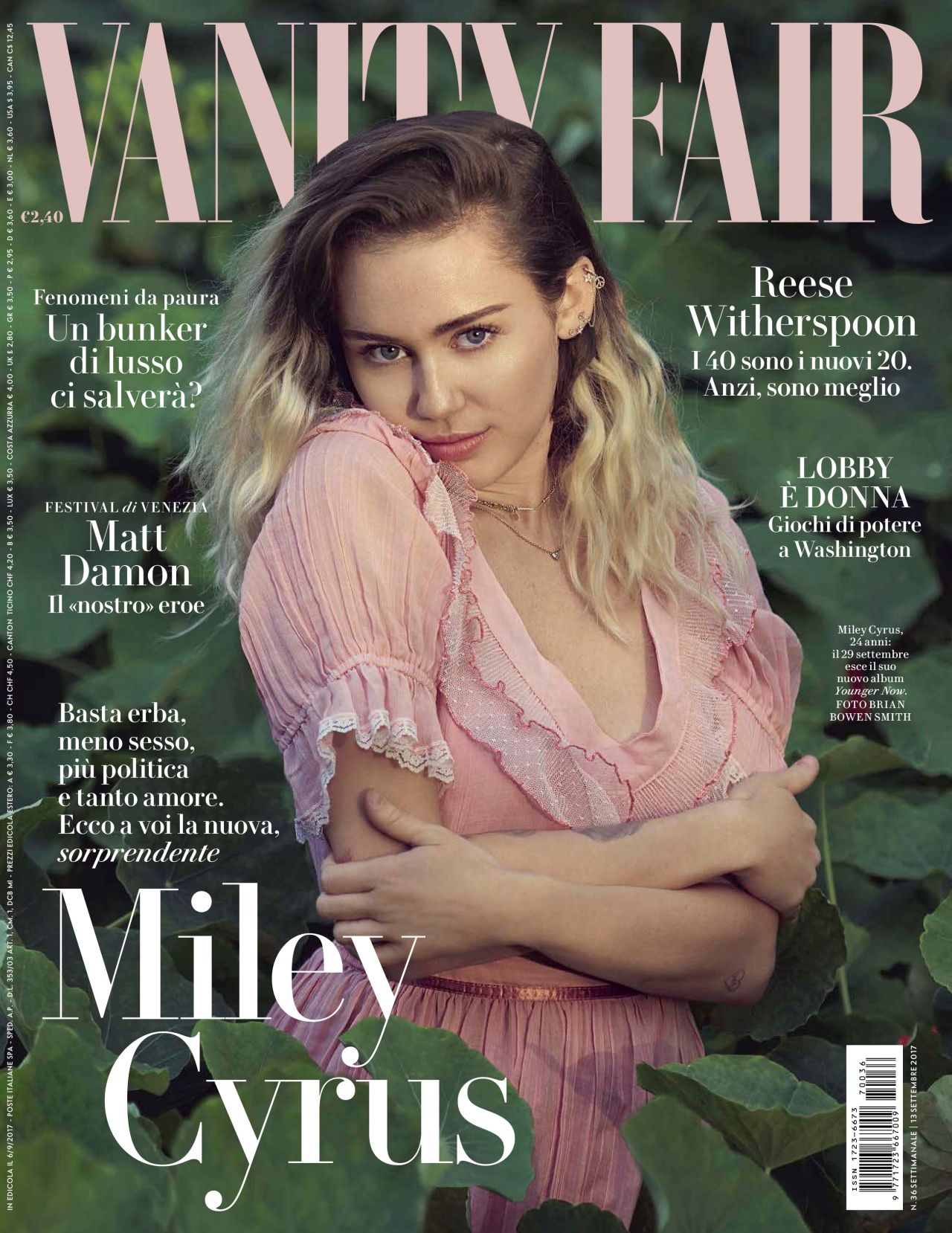 Miley Cyrus, Vanity Fair Magazine Italy September 2017 Issue r/mileycyrus