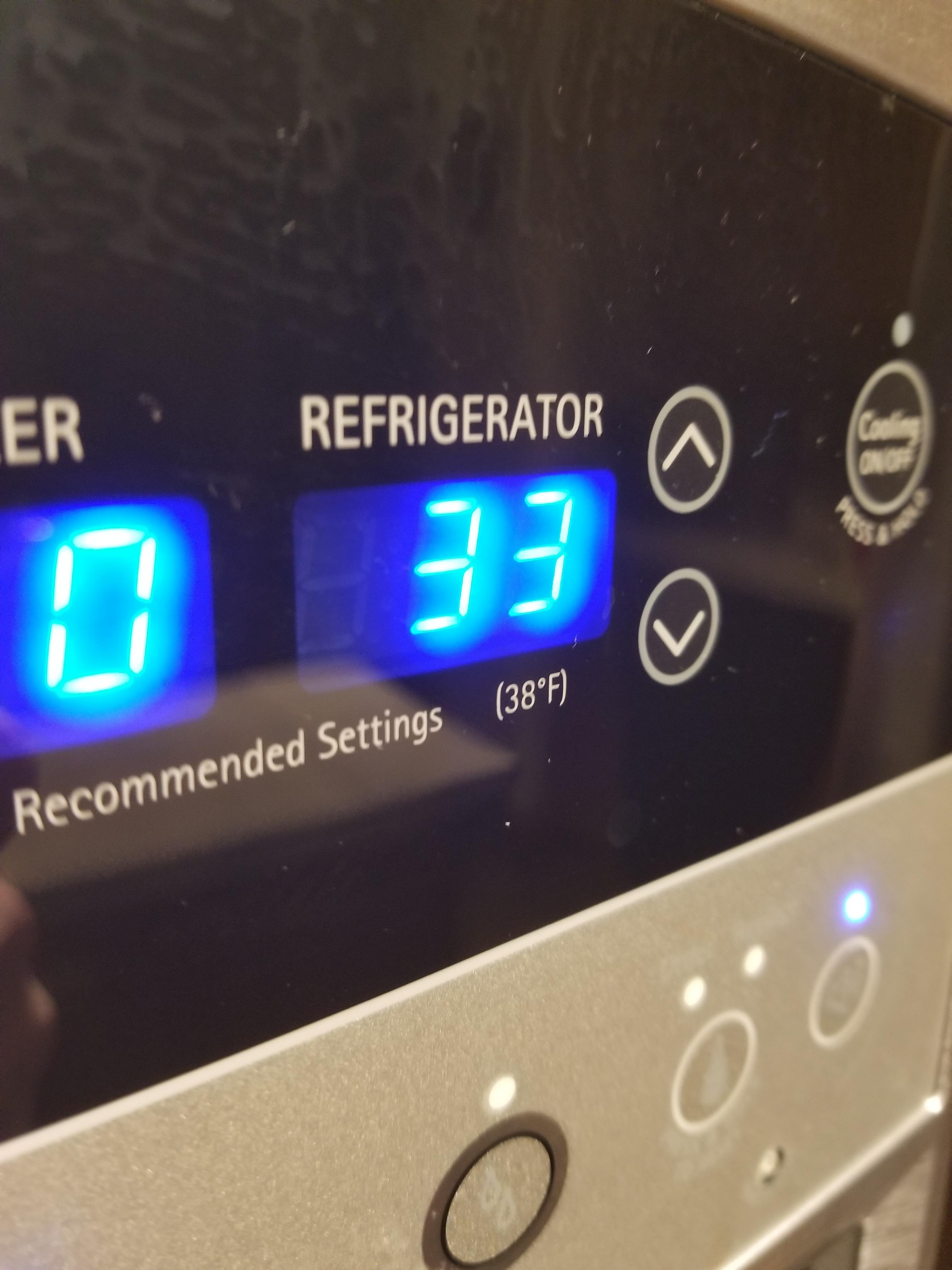 My fridge is currently 33 degrees. r/notinteresting