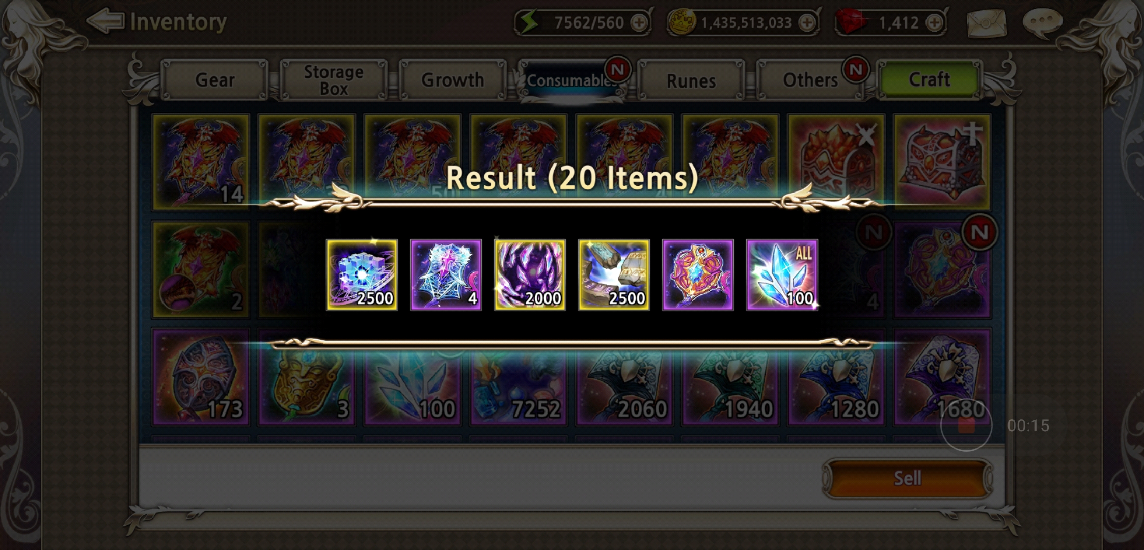 20 Corruption crystals ;( Kings_Raid