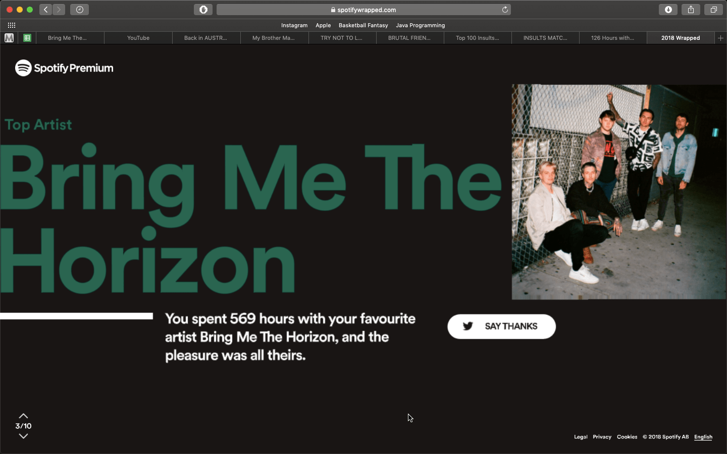 596 hours with BMTH BringMeTheHorizon