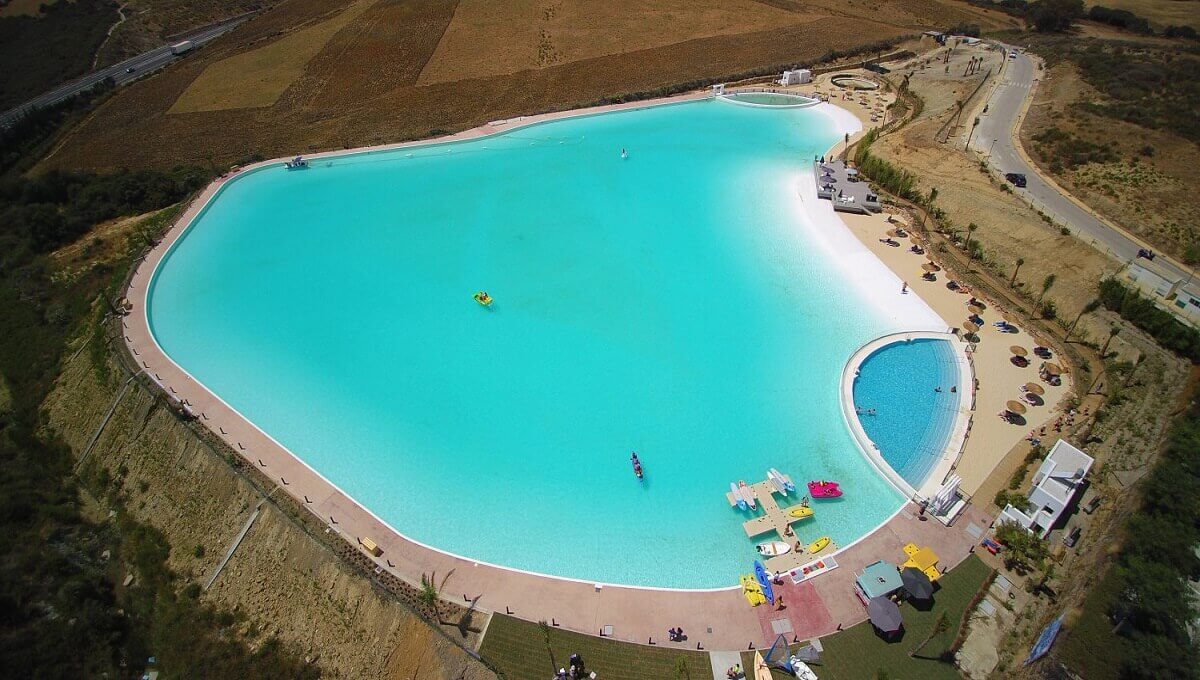 Alcazaba Lagoon in Casares (Costa del Sol) The biggest artificial