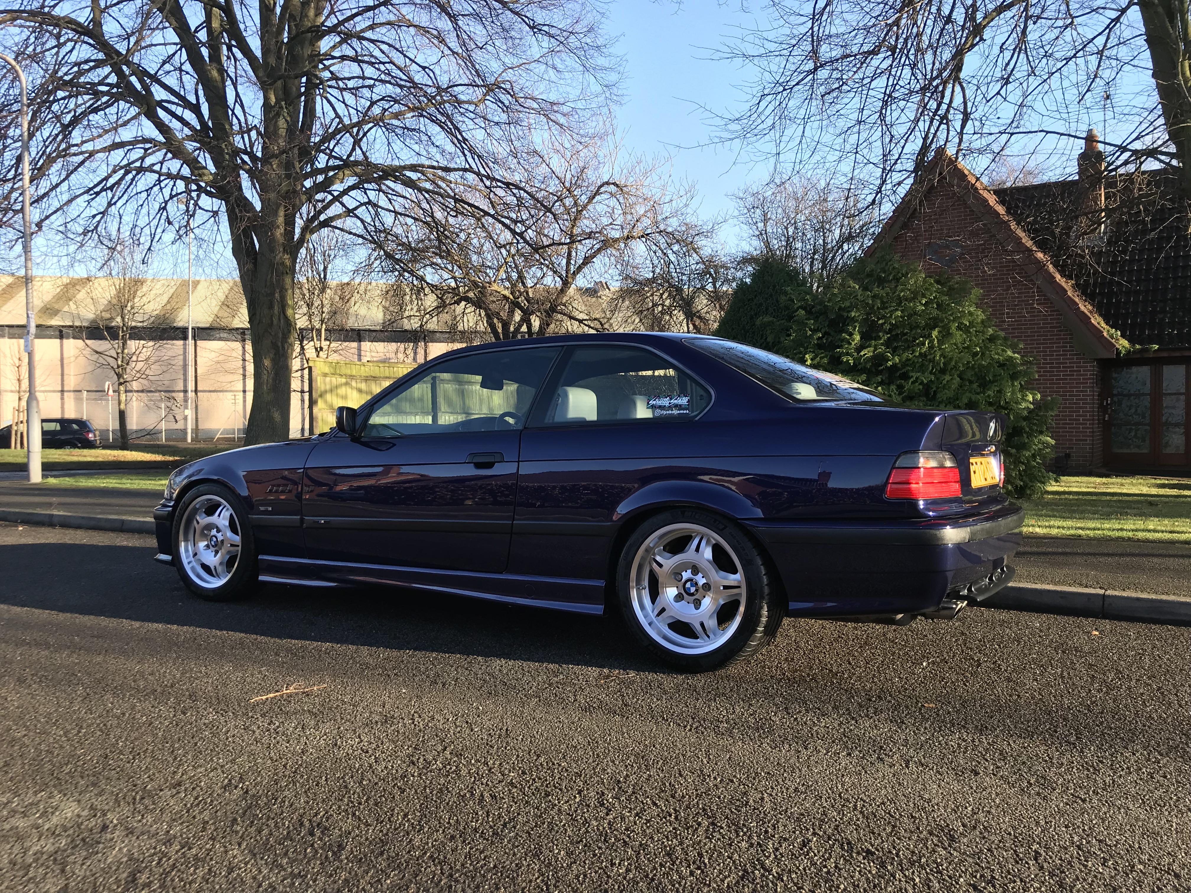 Here’s my e36 with freshly diamond cut Style 24’s fitted. BMW