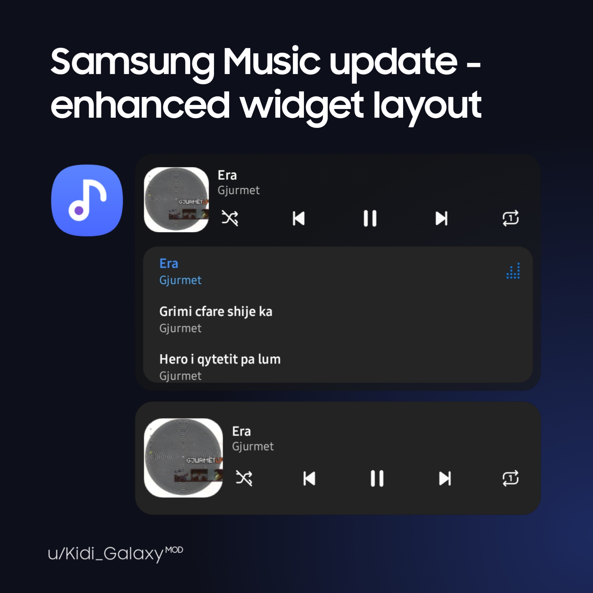 Samsung Music gets updated with One UI 5 support r/oneui