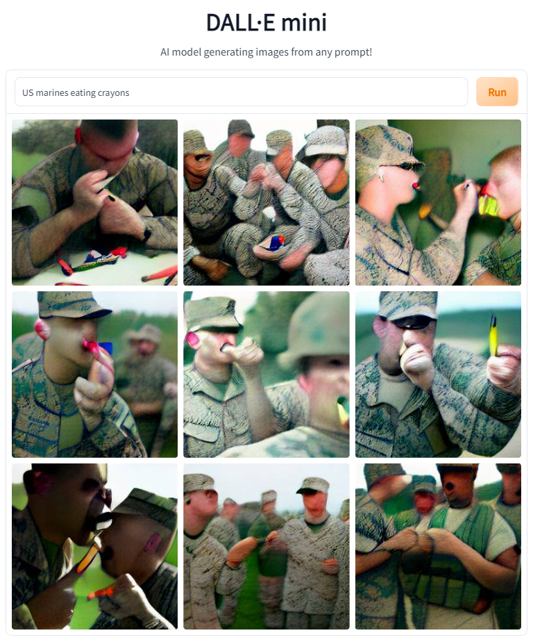 US marines eating crayons r/weirddalle