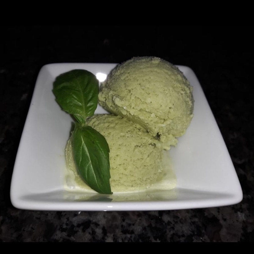 BasilVanilla Ice Cream r/icecreamery