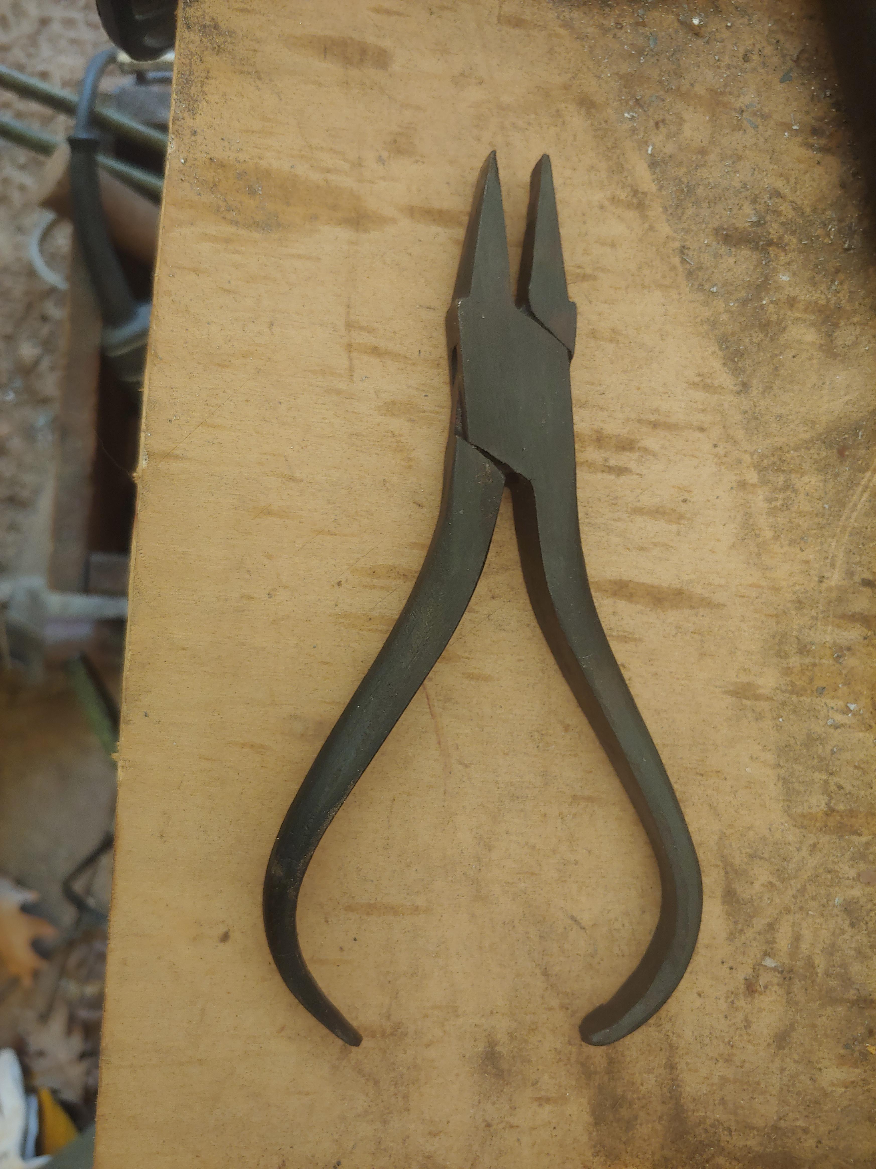 A pair of box joint pliers i and hand filed last year. Going