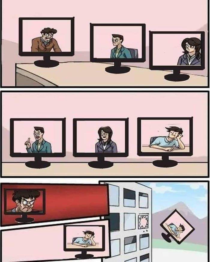 Boss throwing out employee r/MemeTemplatesOfficial