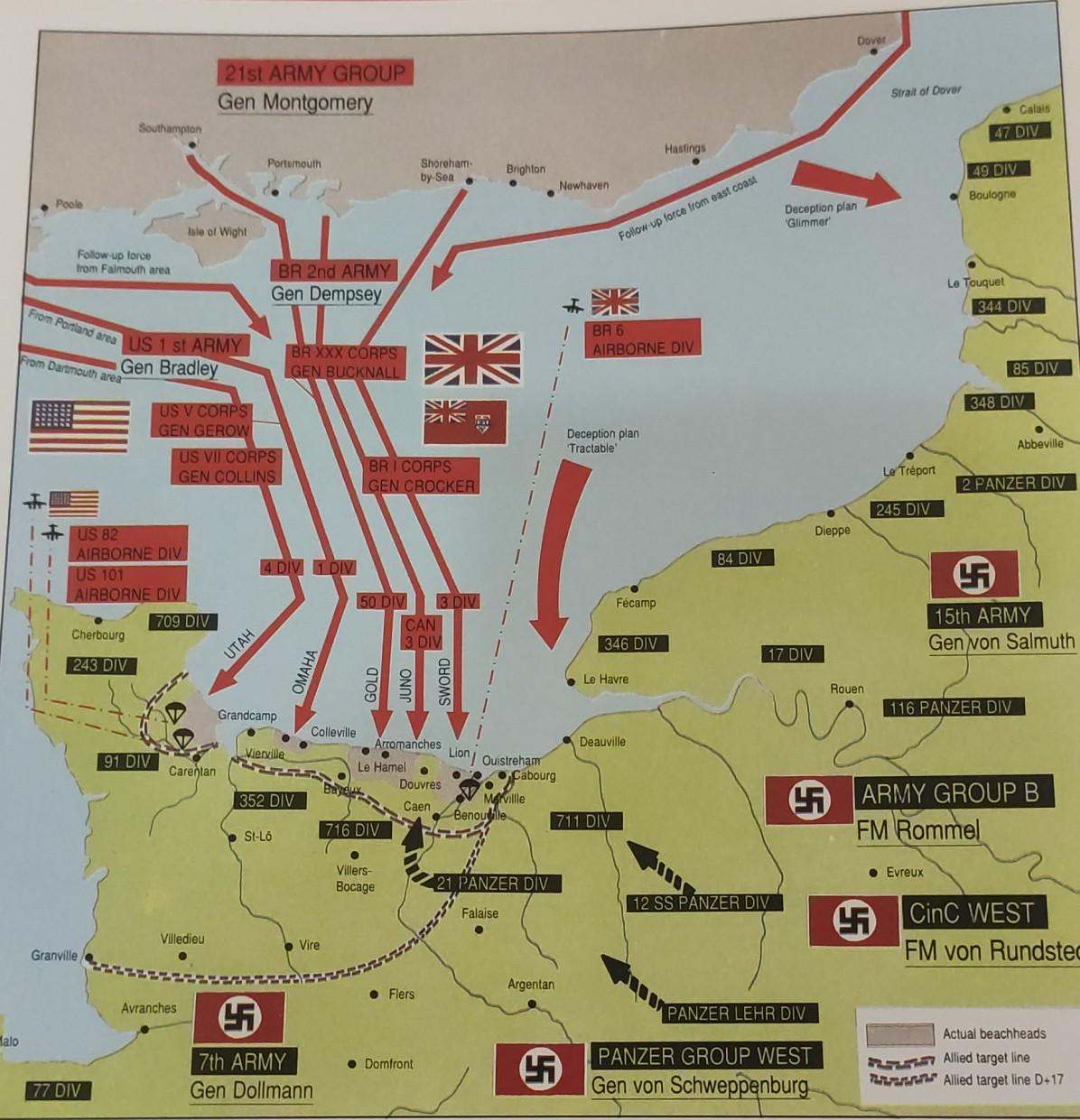 D Day Invasion Map