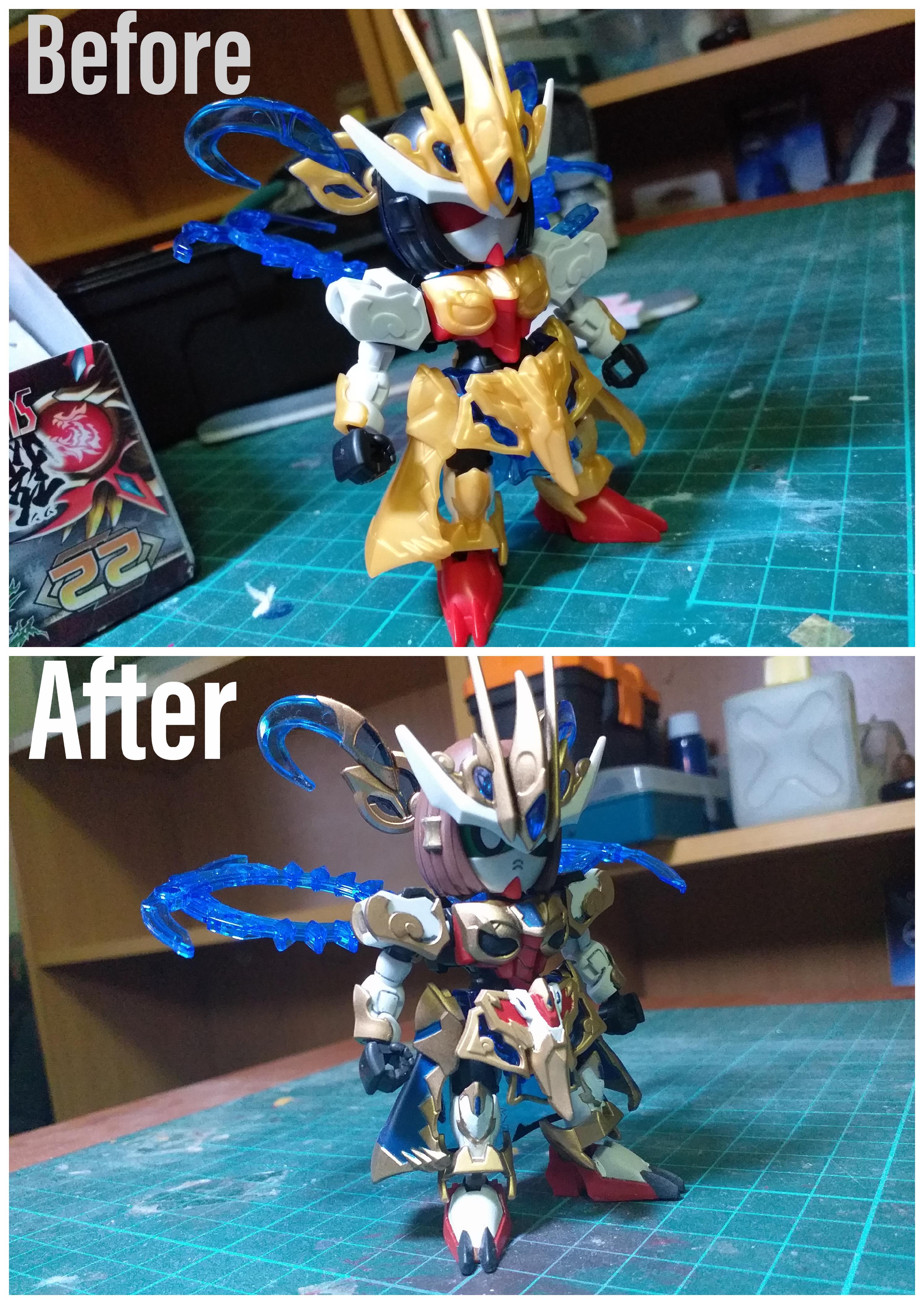 Paint the gold parts and add some detail painting (More pics in the