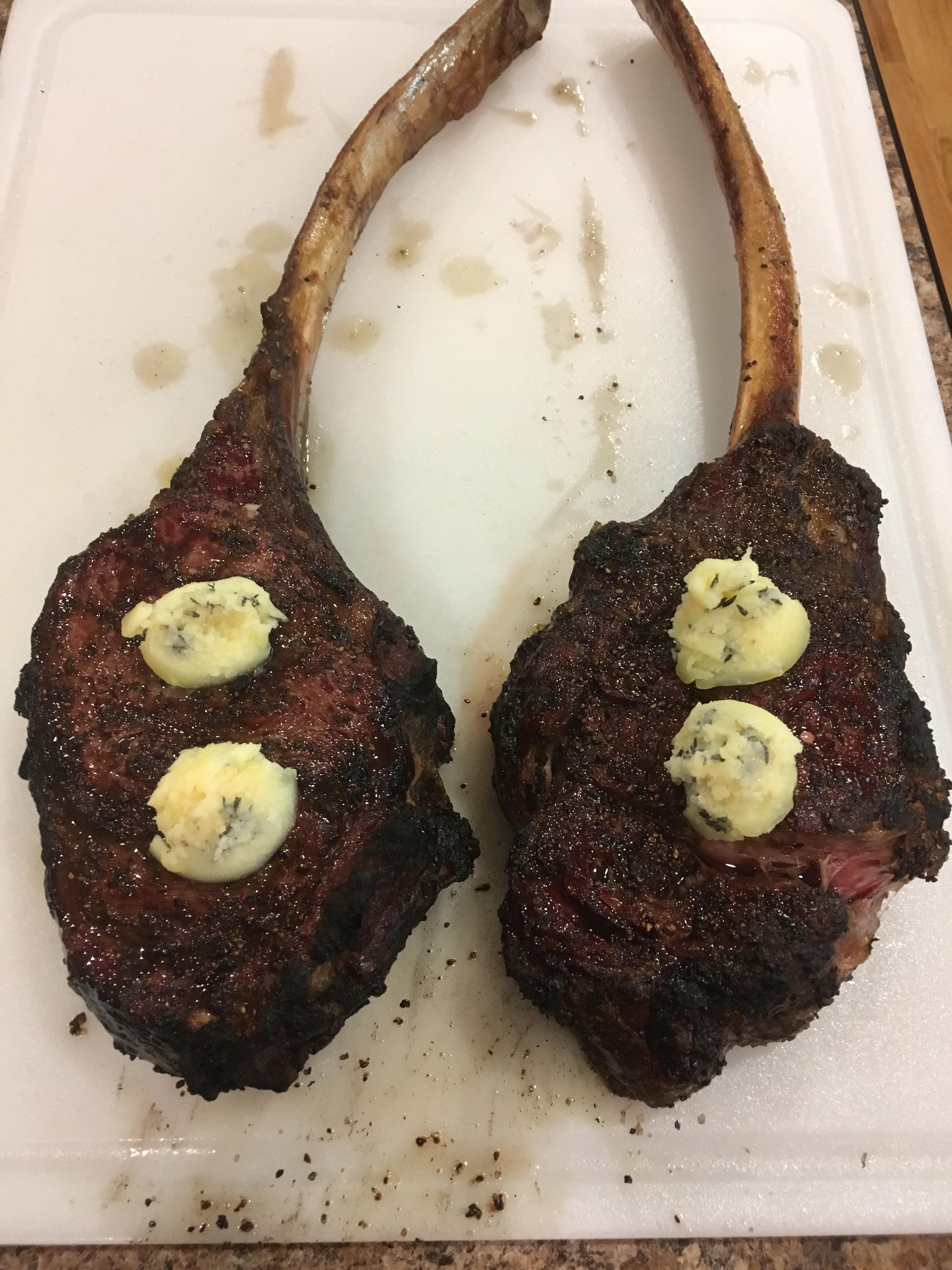 Steaks, got them as a gift, they were killer, also first time doing