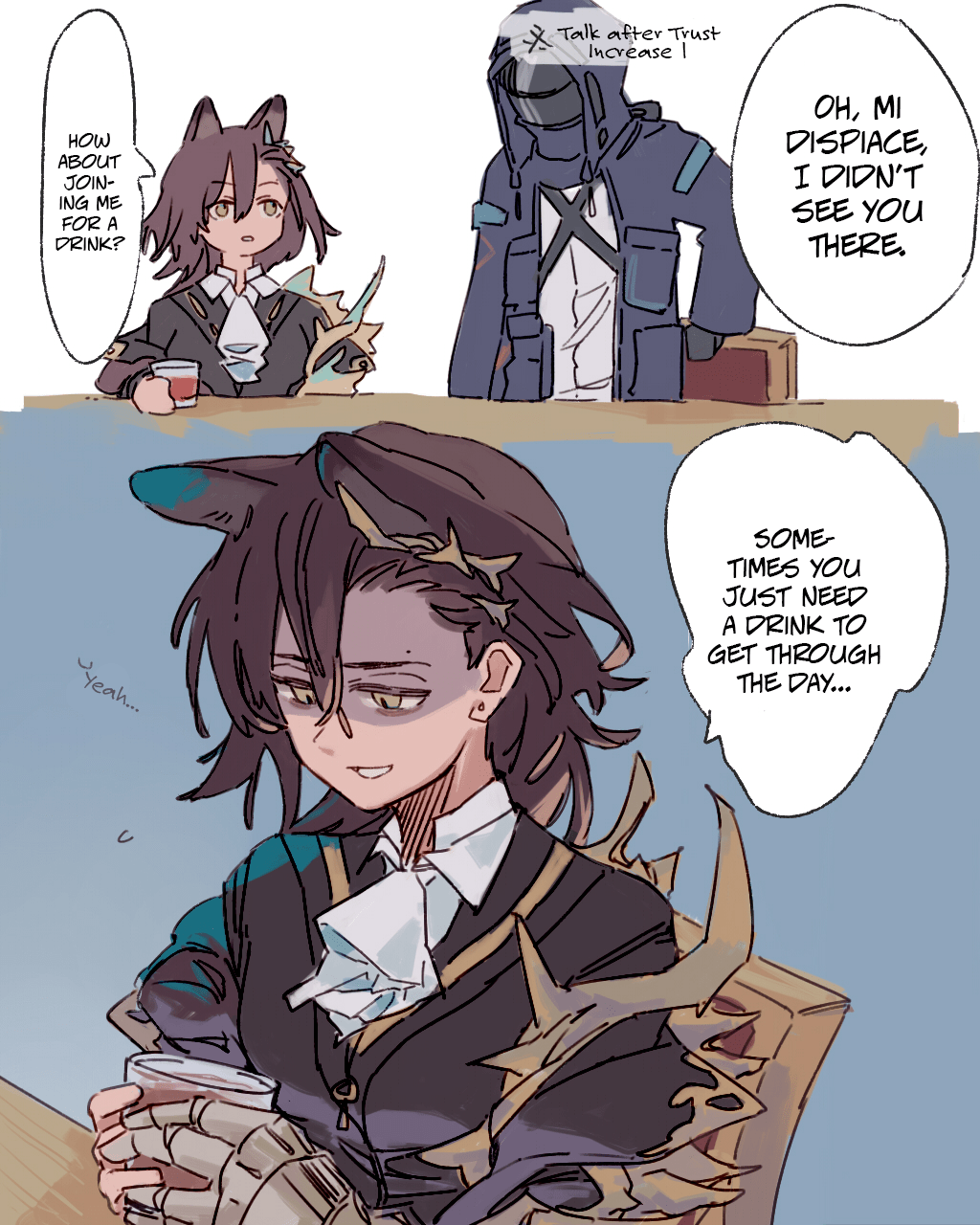 Pensive Penance (by sijo_pg on twitter) [Translated] r/arknights