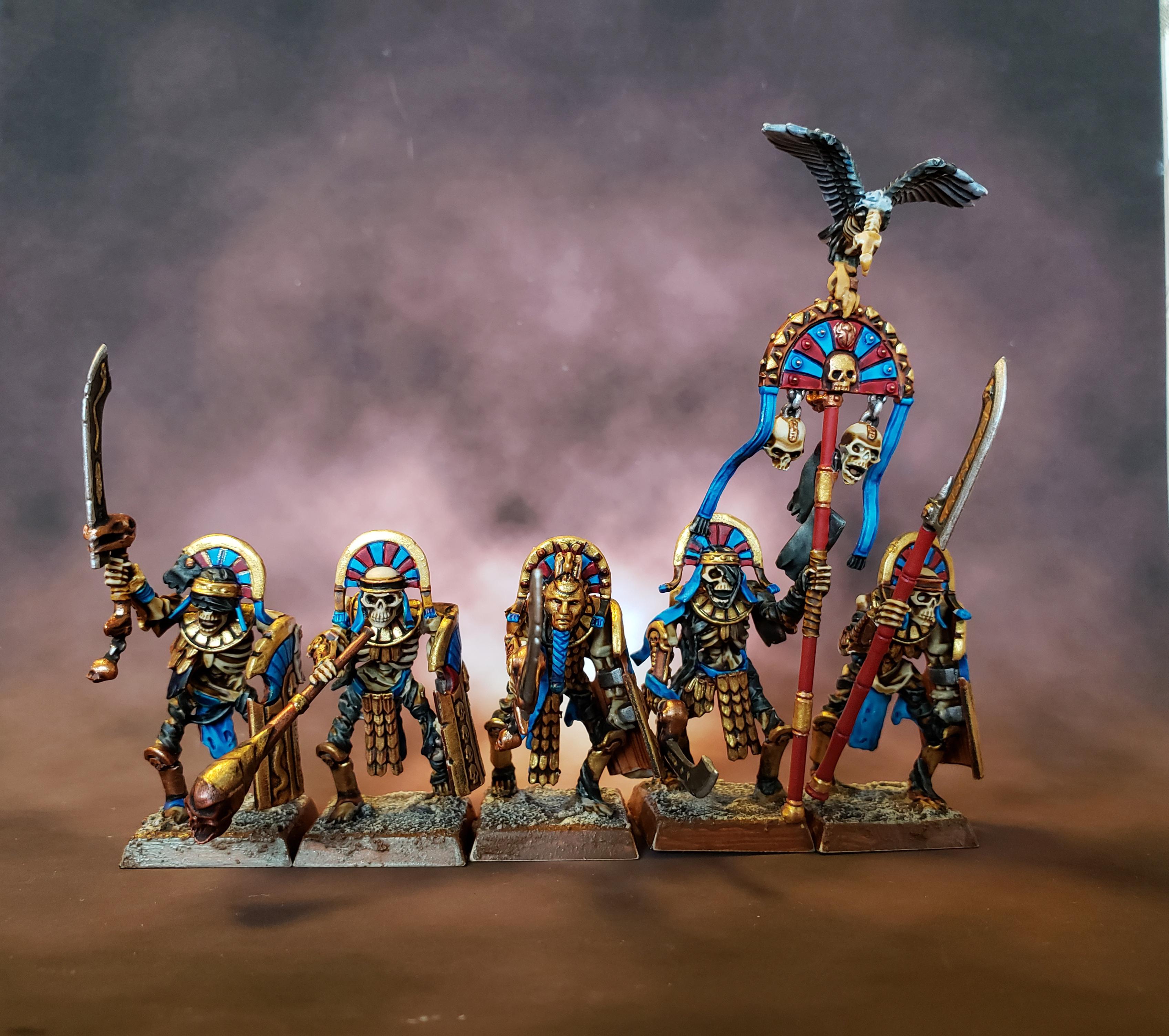 Tomb Kings Guard front row WIP... Warhammer