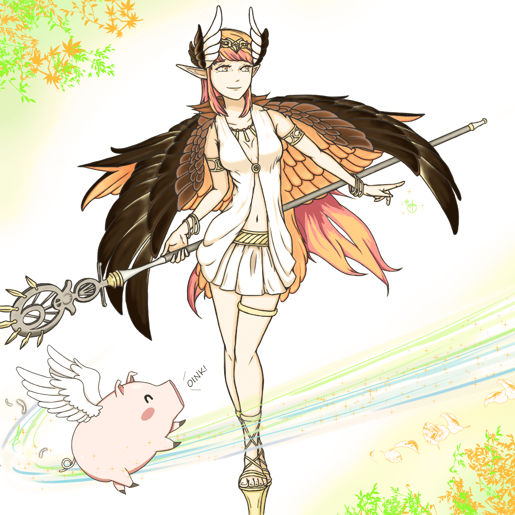 [OC Fanart] Circe and her puggy grandorder